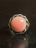 Pink Conch Ring Size 6 | 925 Sterling Silver G127