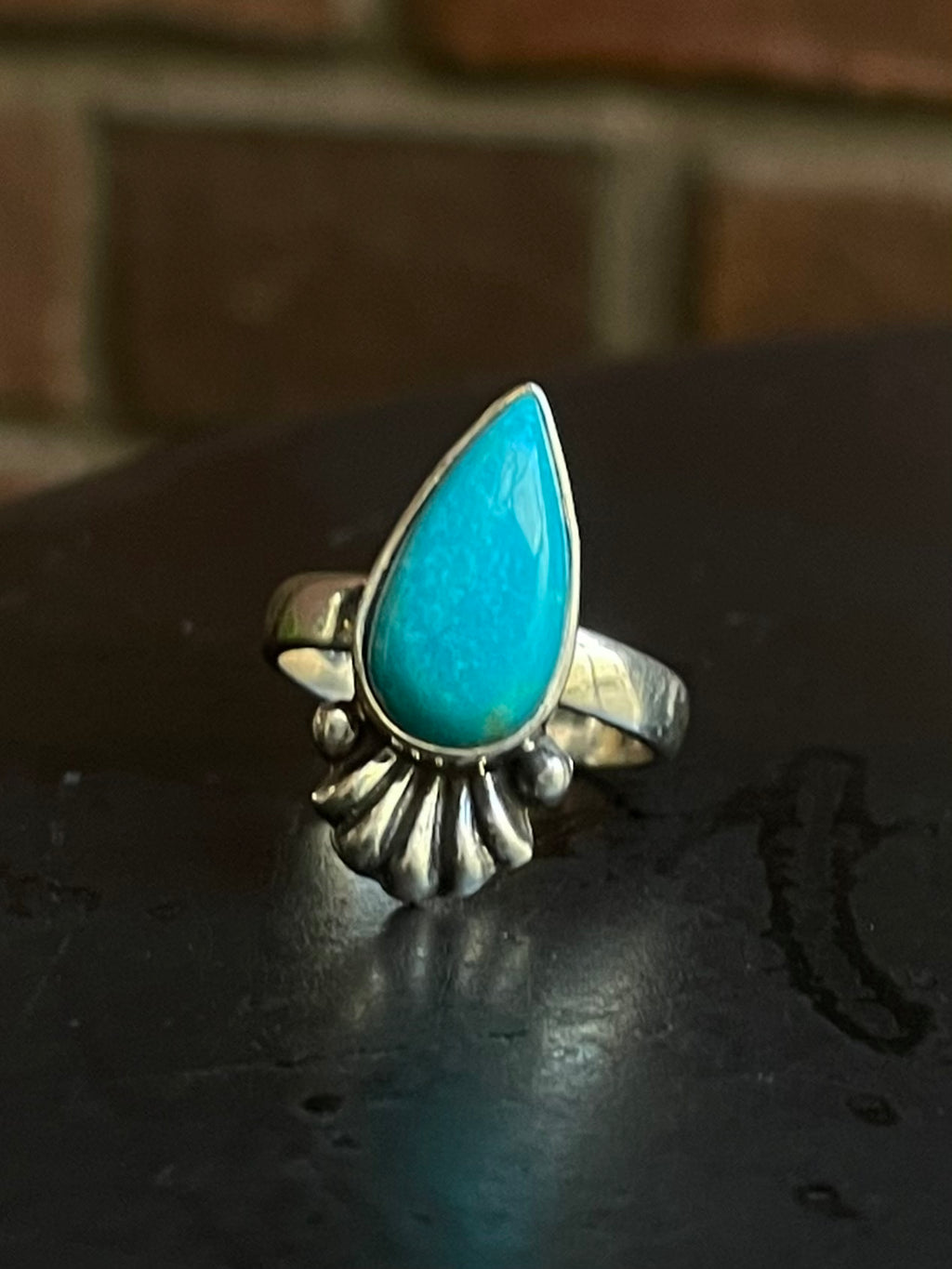 Kingman Turquoise Ring Size 7 | 925 Sterling Silver G580