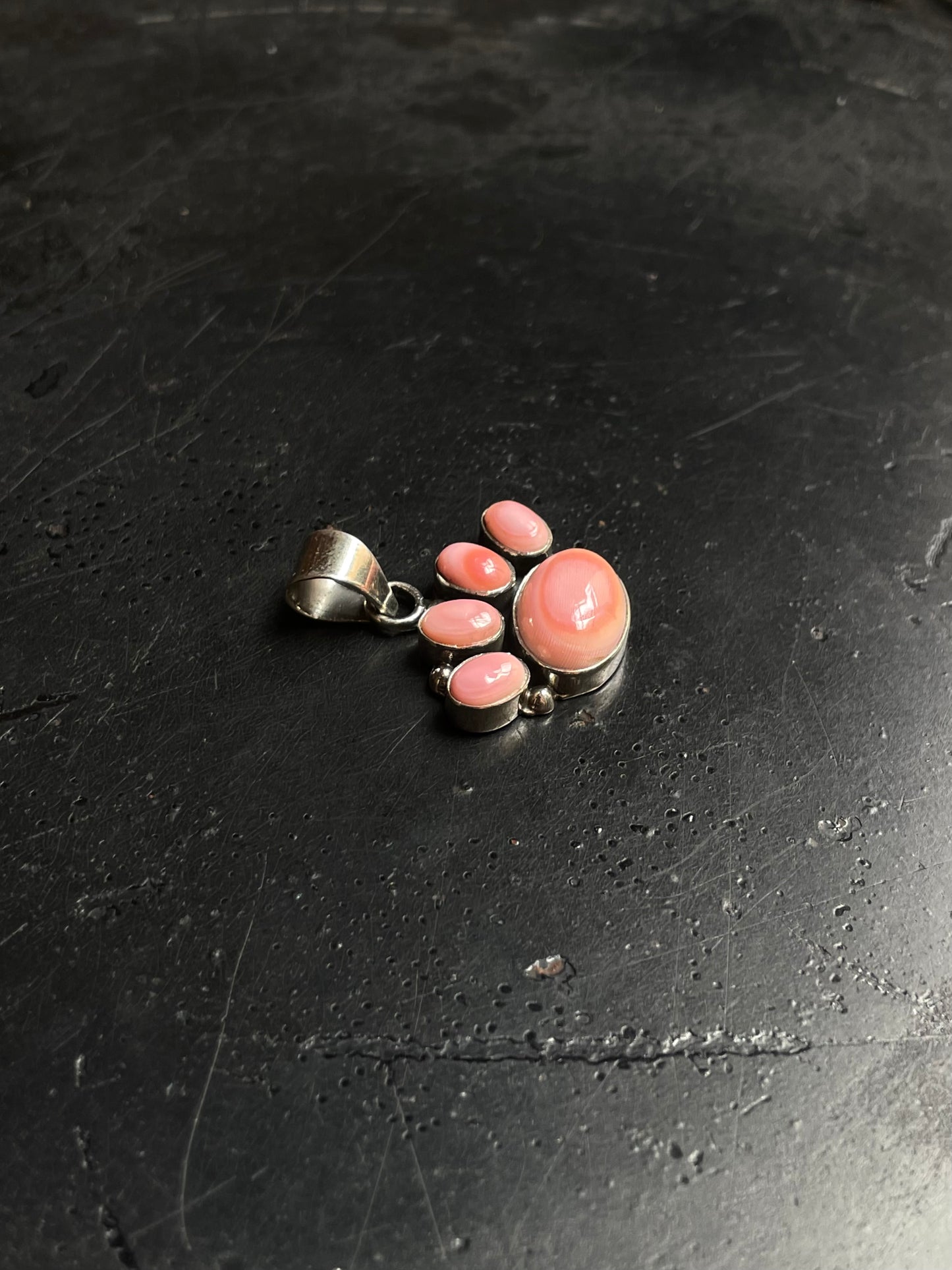 Pink Conch Paw Pendant | 925 Sterling Silver E228