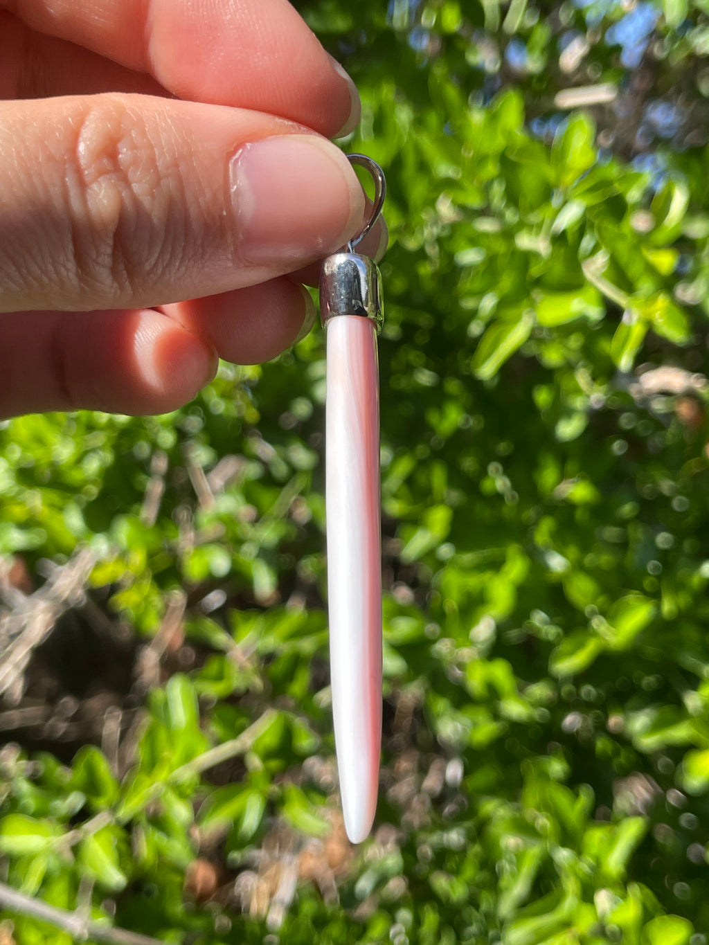 Pink Conch Pendant | 925 Sterling Silver B598