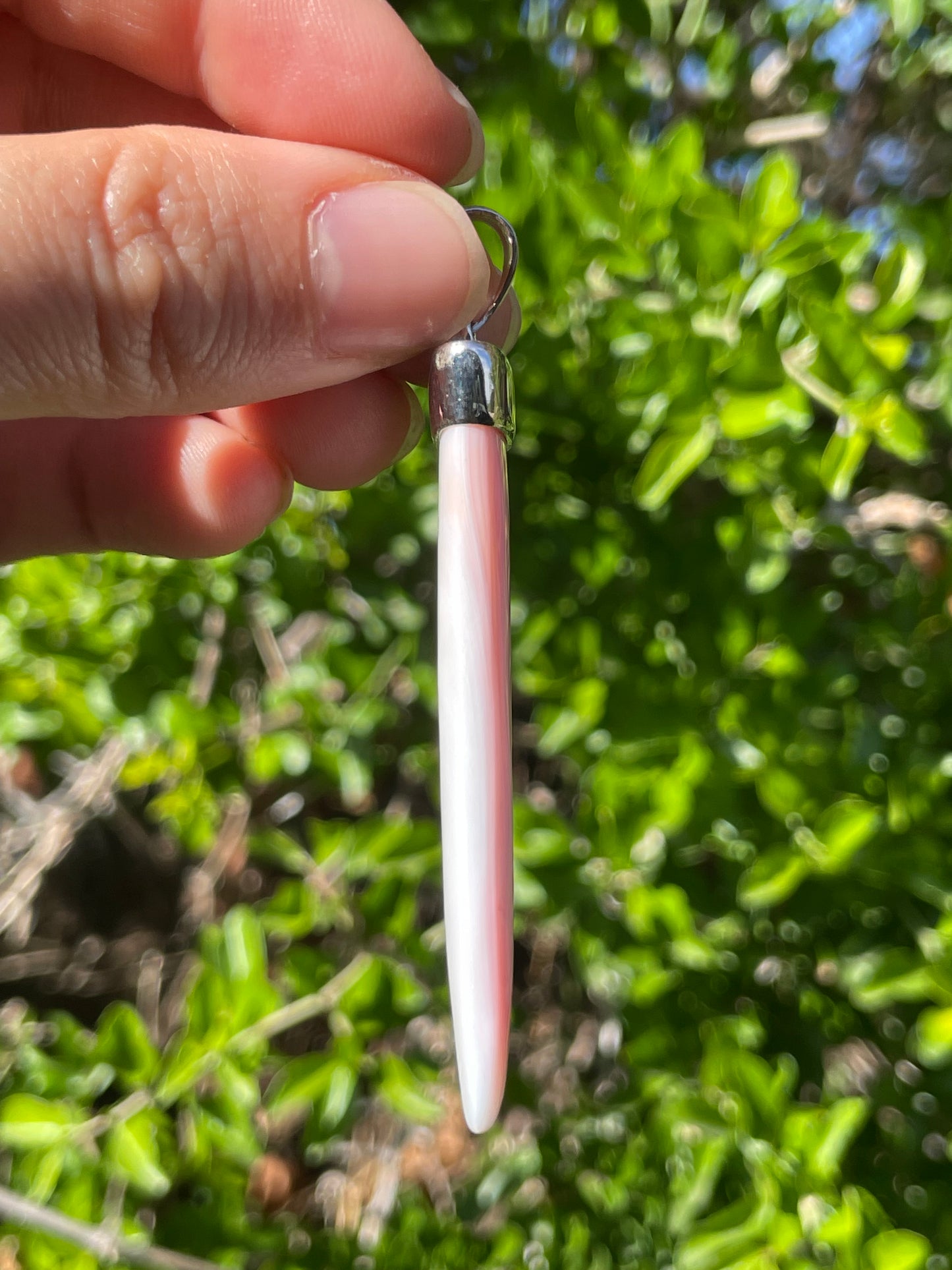 Pink Conch Pendant | 925 Sterling Silver B598