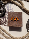 Spiny Oyster Flower Dangle Earrings | 925 Sterling Silver G717