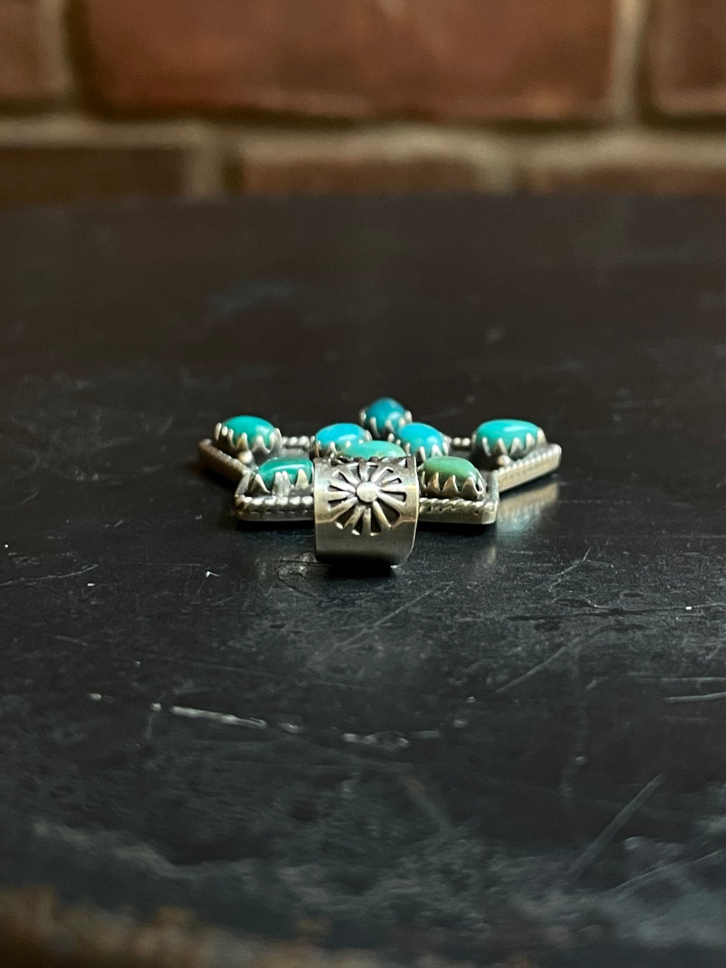 Kingman Turquoise Star Pendant | Sterling Silver E929