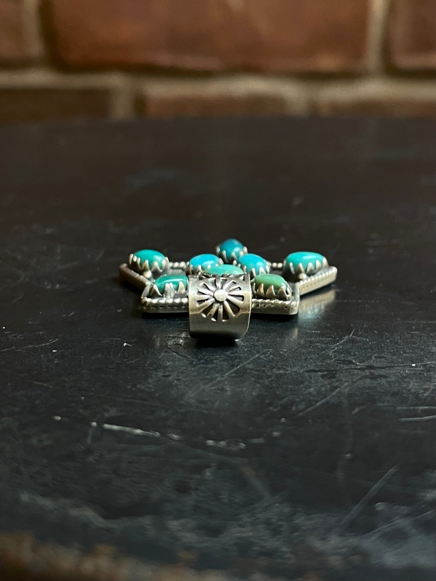 Kingman Turquoise Star Pendant | Sterling Silver E929