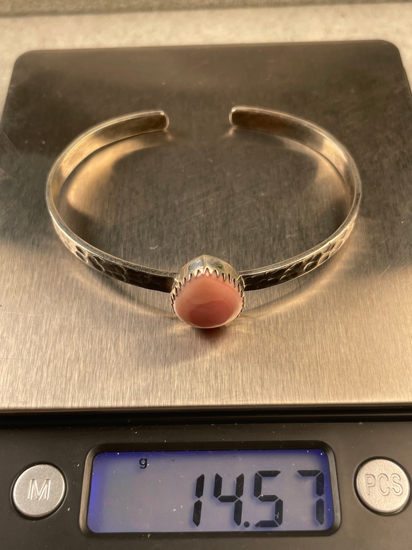 Pink Conch Cuff Bracelet | 925 Sterling Silver D150