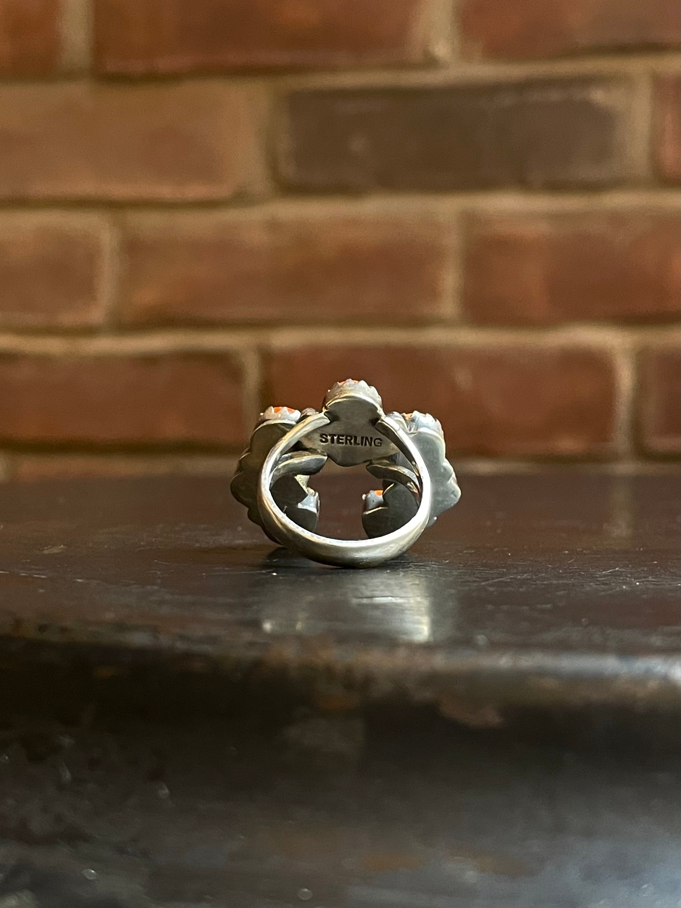 Spiny Oyster Naja Ring Size 6 | Sterling Silver E849