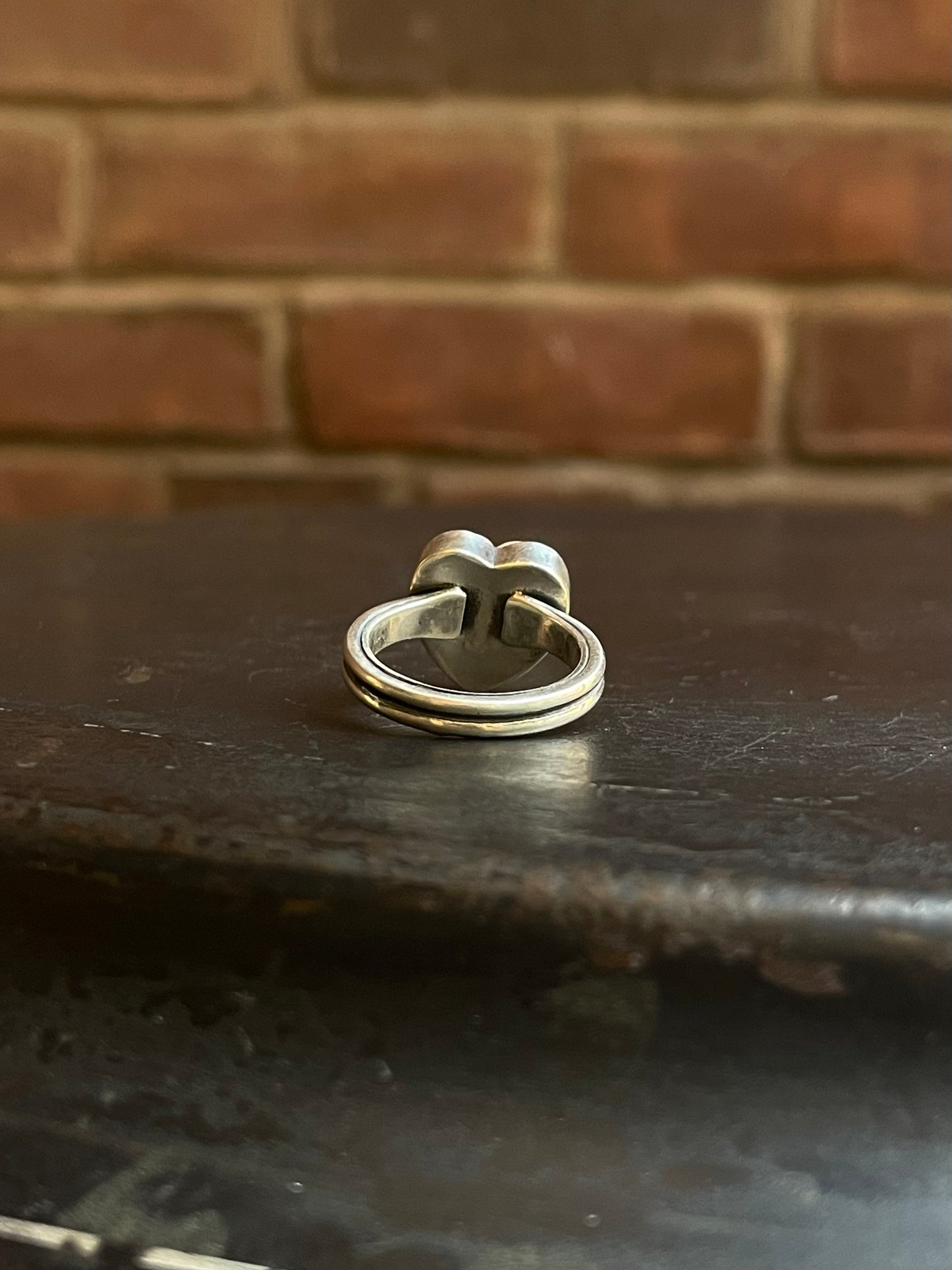 Pink Conch Heart Ring Size 6 | Sterling Silver E920