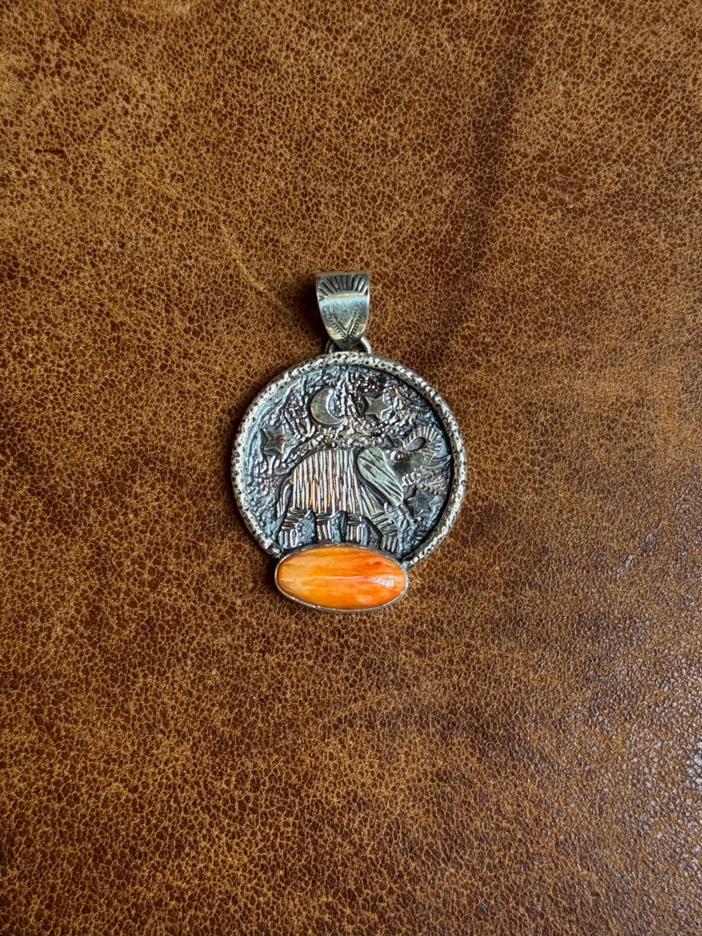 Spiny Oyster Animal Pendant 2.12 | Sterling Silver | A818