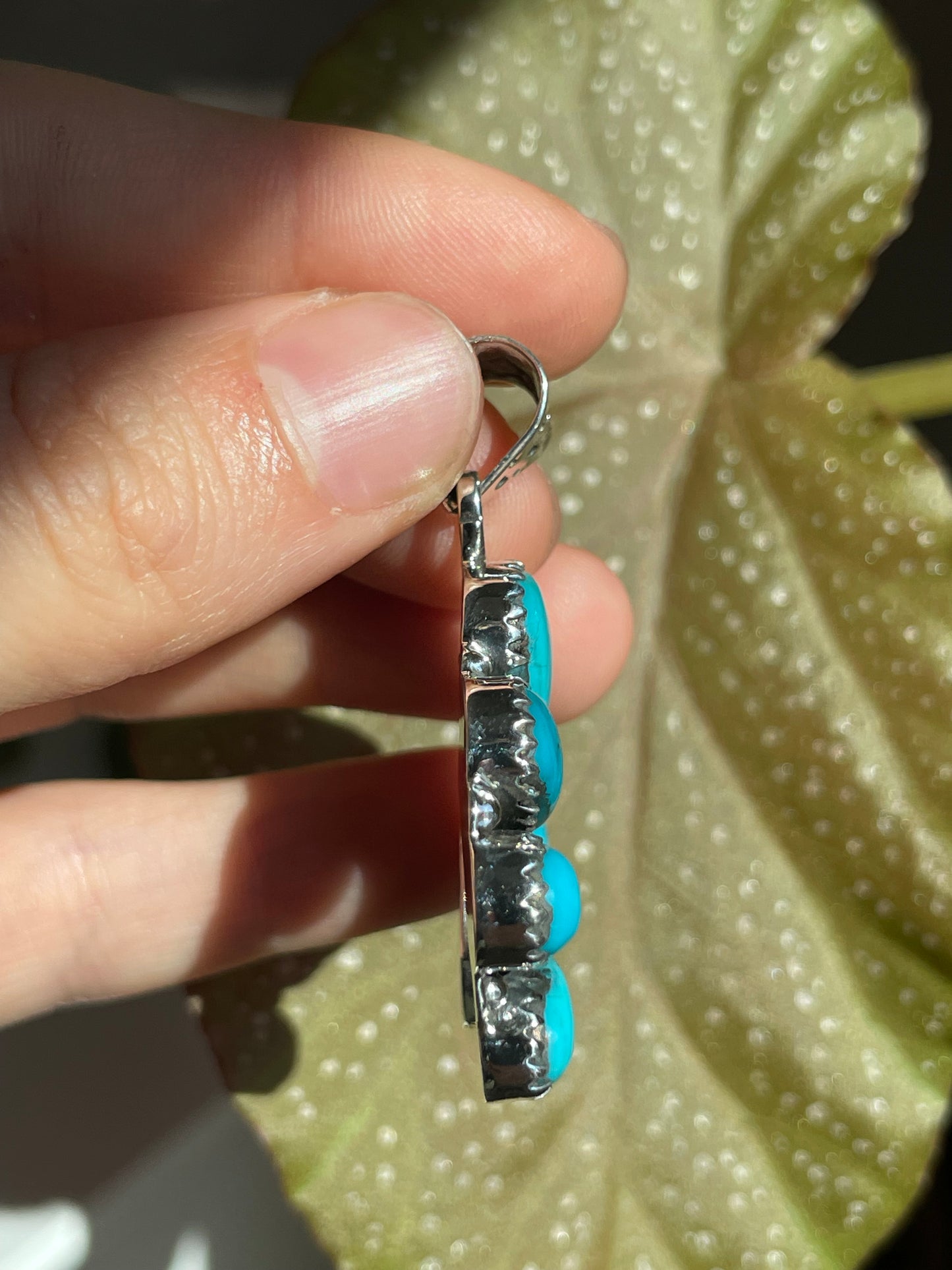 Turquoise Naja Pendant | Sterling Silver 925 B854