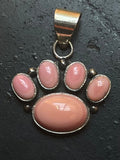 Pink Conch Thunderbird Pendant | Sterling Silver G445