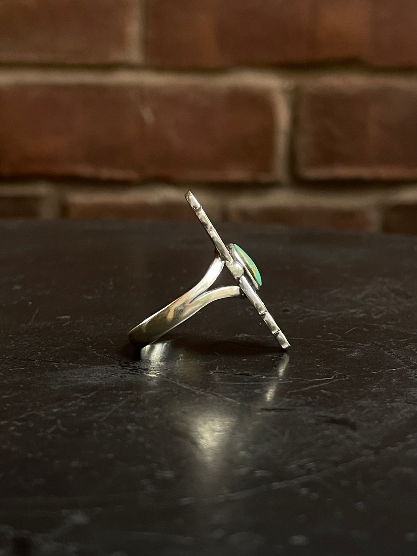 Kingman Turquoise Ring | Sterling Silver | Size 9 G316