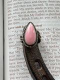 Pink Conch Teardrop Ring Size 7 | 925 Sterling Silver D268