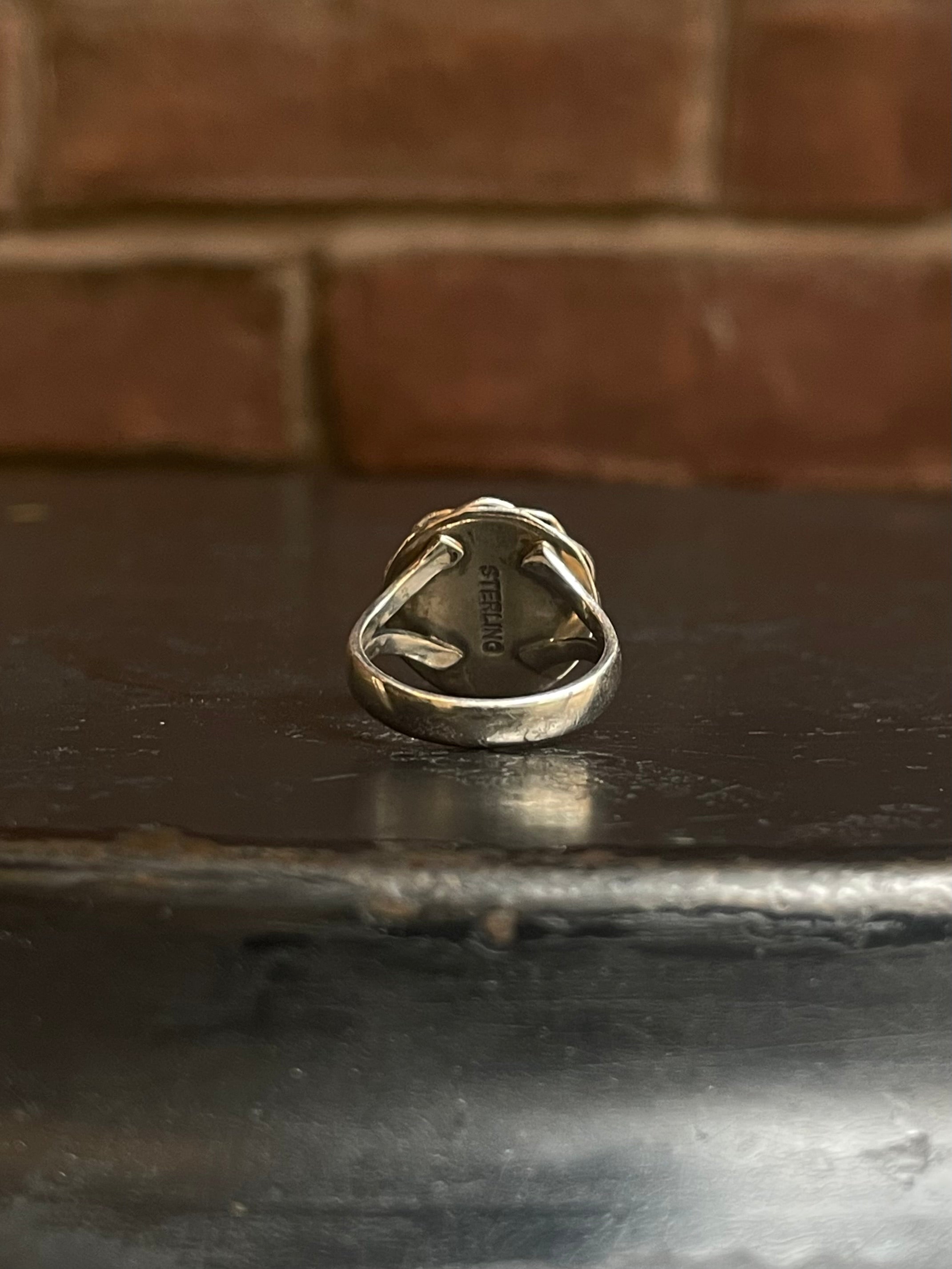 Pink Conch Ring Size 6 | 925 Sterling Silver G127