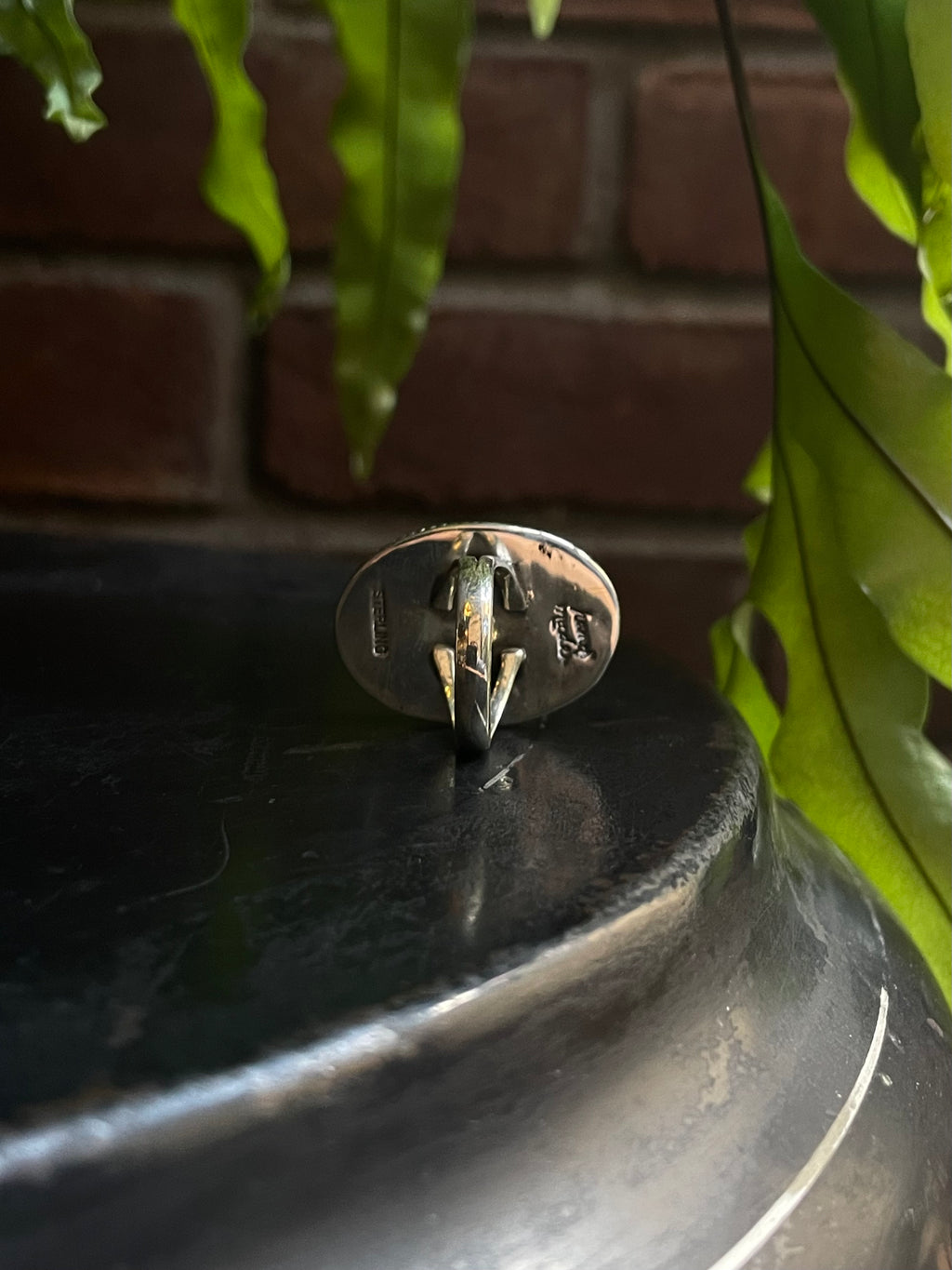 White Buffalo Ring | Sterling Silver 925 | Size 7 C732
