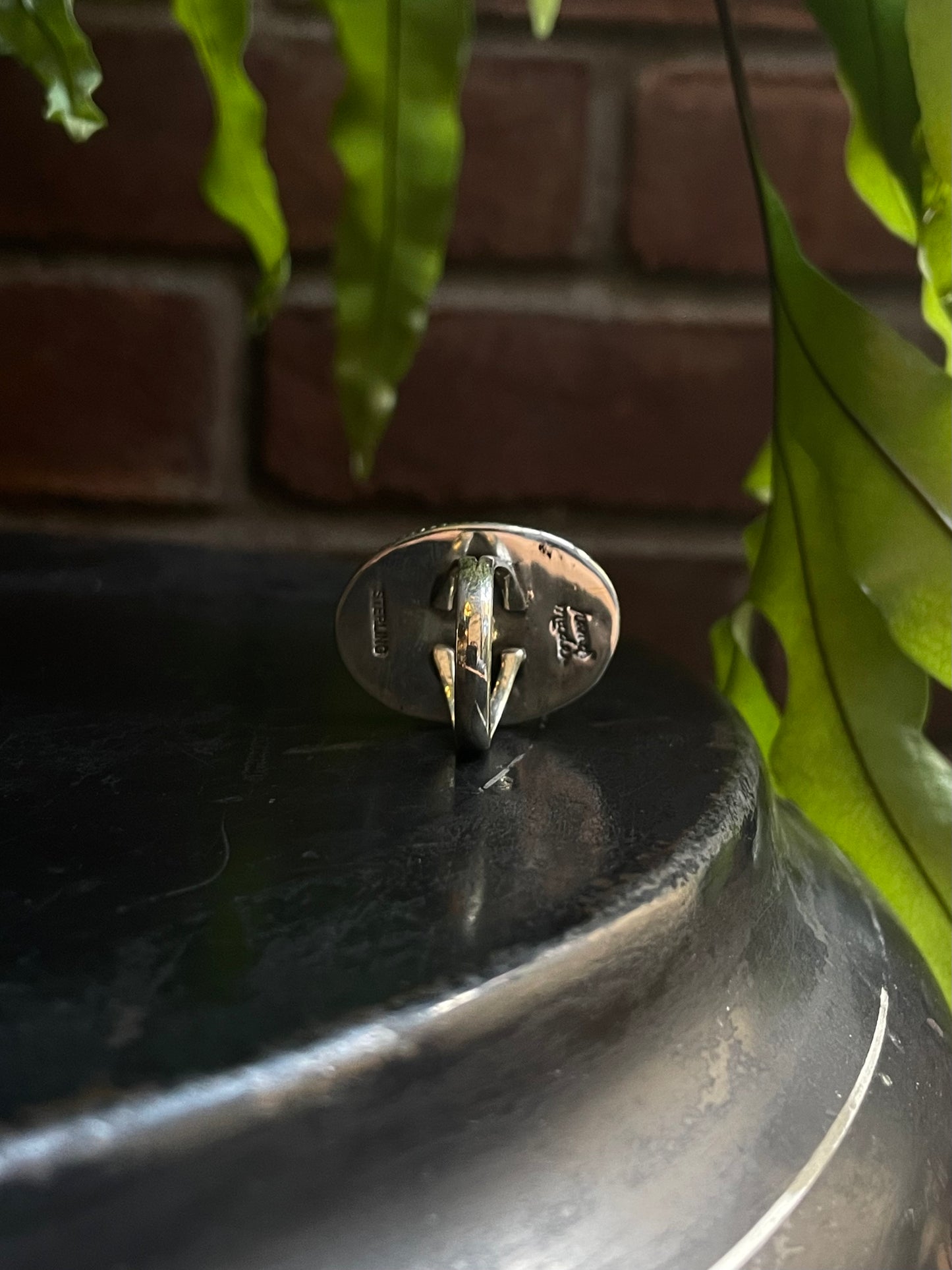 White Buffalo Ring | Sterling Silver 925 | Size 7 C732