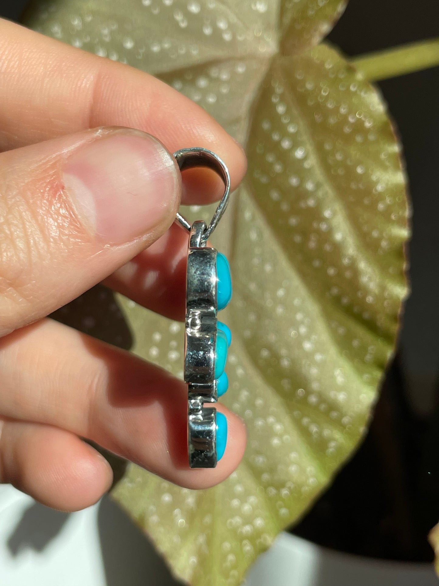 Turquoise Dragonfly Pendant | Sterling Silver 925 B860