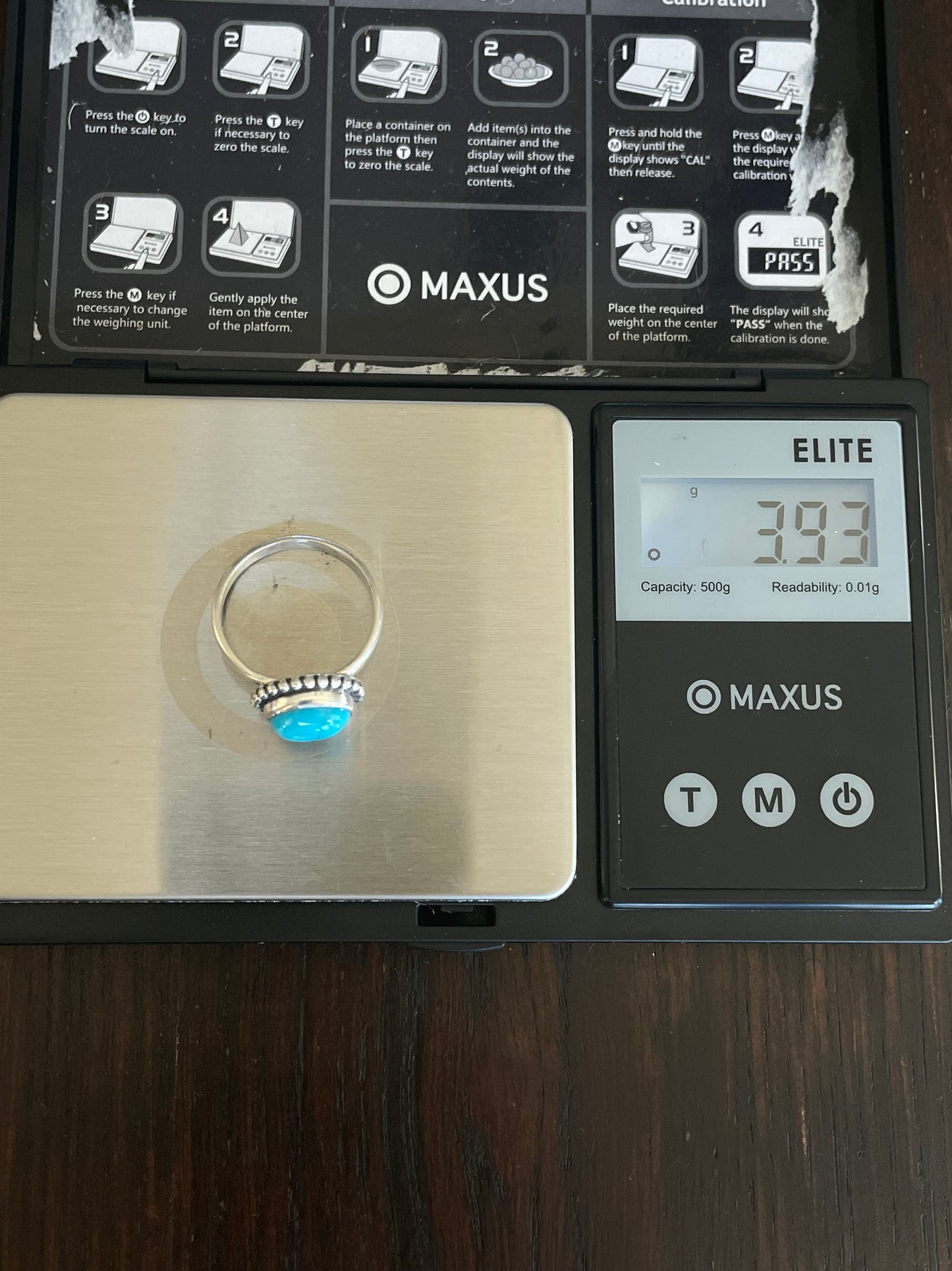 Kingman Turquoise Ring Size 9 | 925 Sterling Silver E739