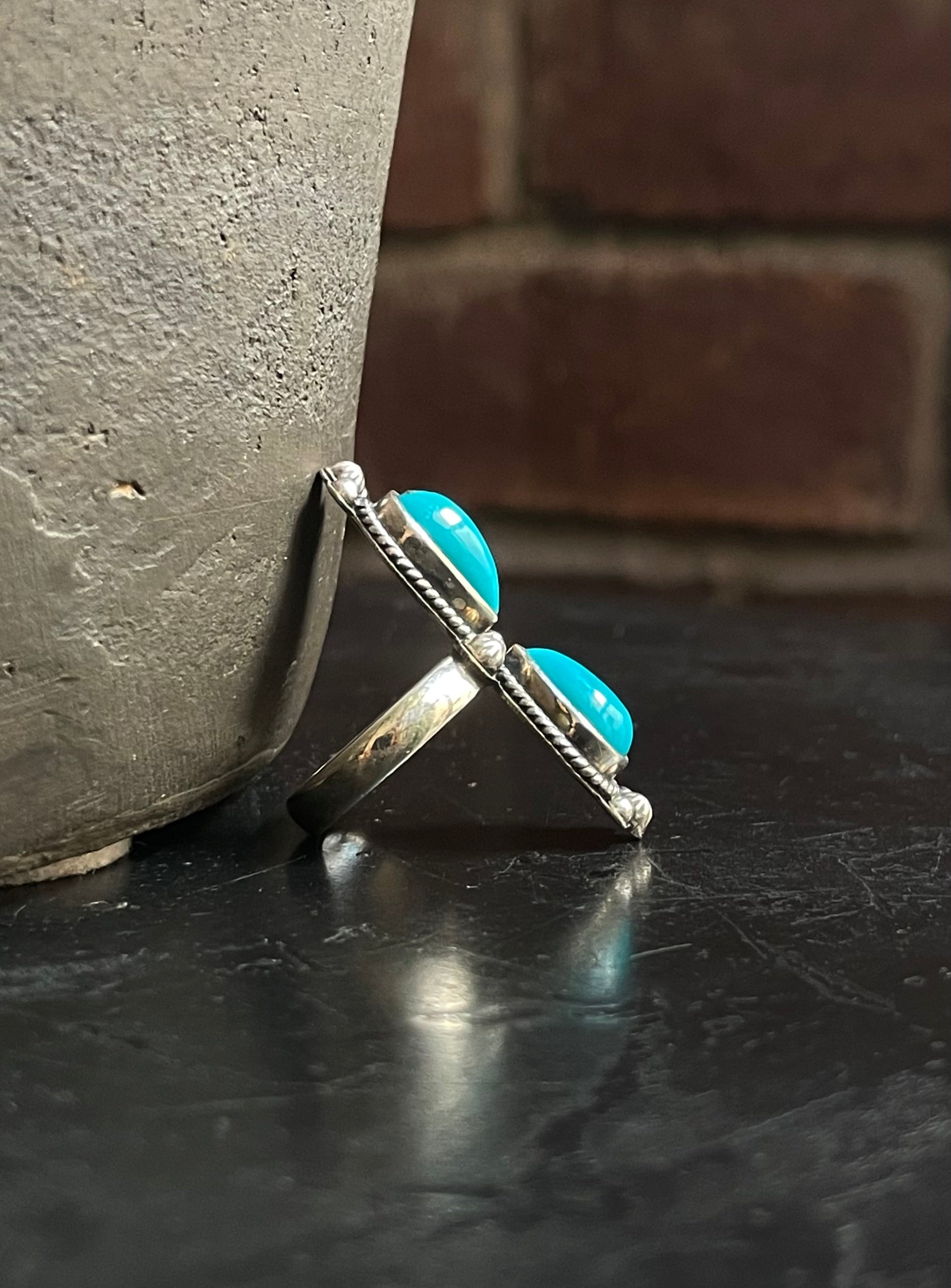 Kingman Turquoise Ring Size 5.75 | 925 Sterling Silver G583