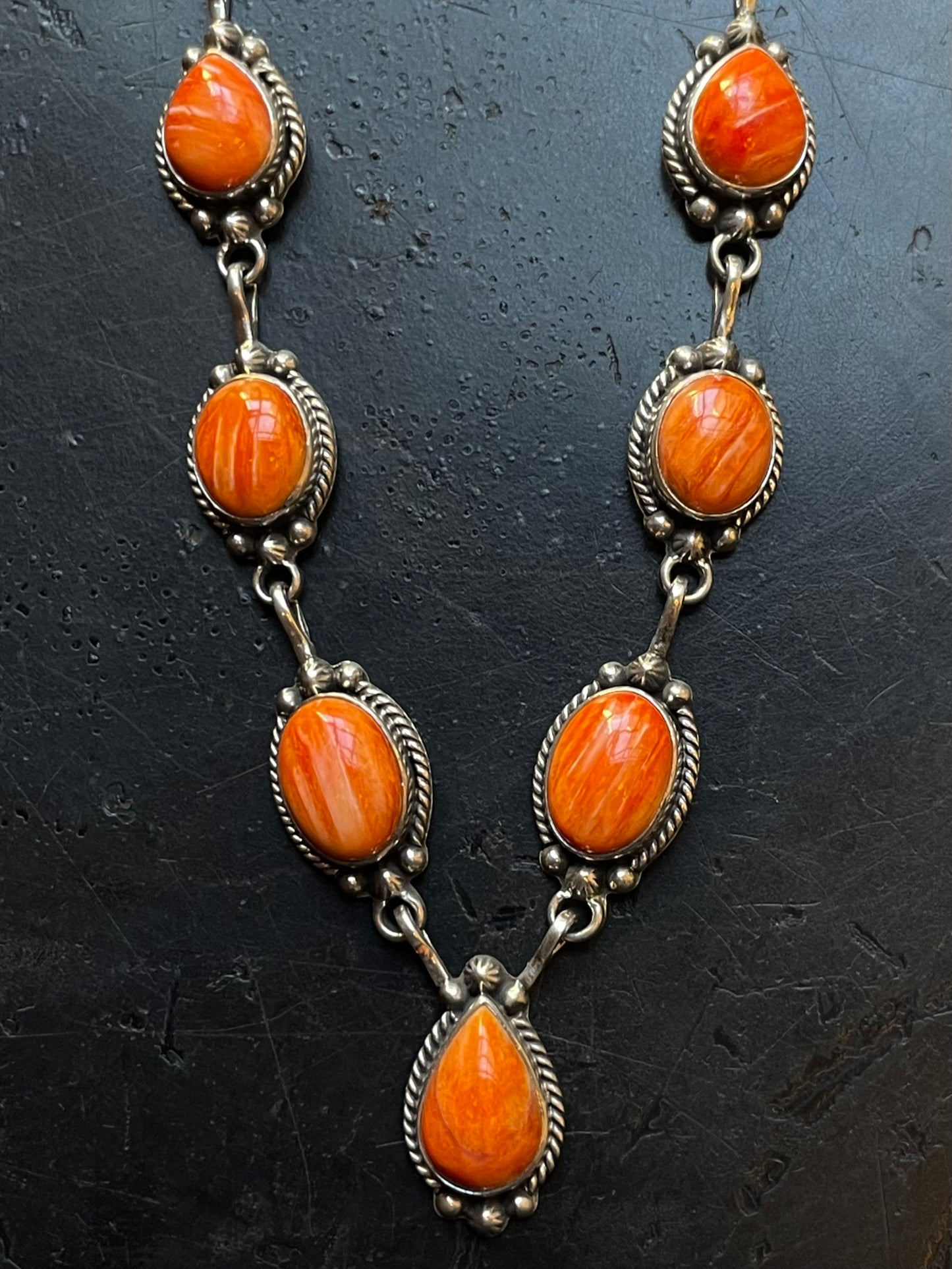 Spiny Oyster Necklace | Sterling Silver Southwestern E834