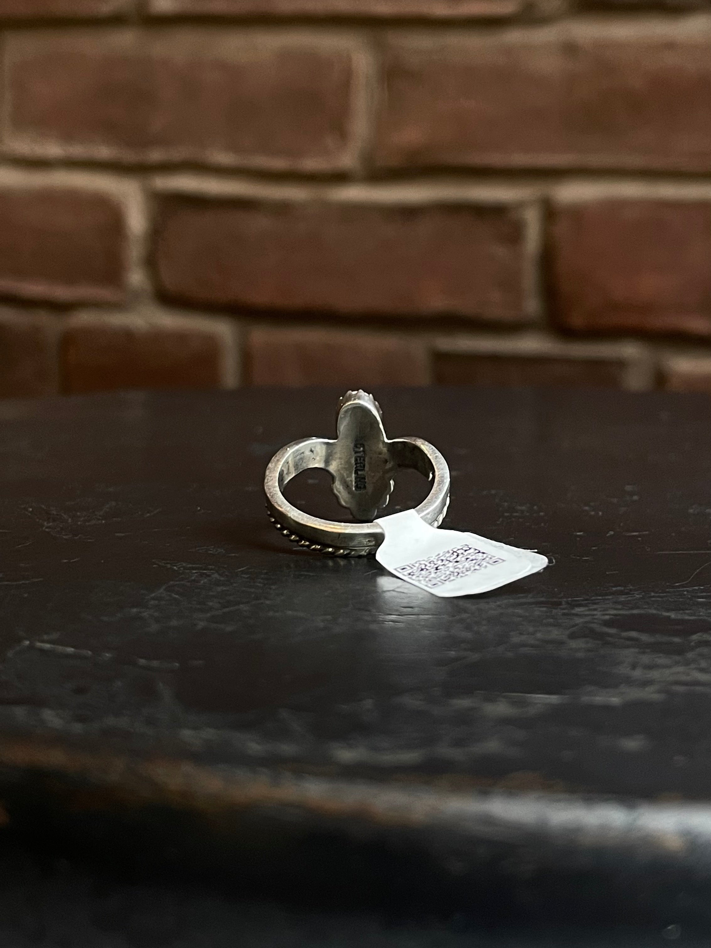 Pink Conch Tiara Ring | Sterling Silver | Size 8.25 | A730