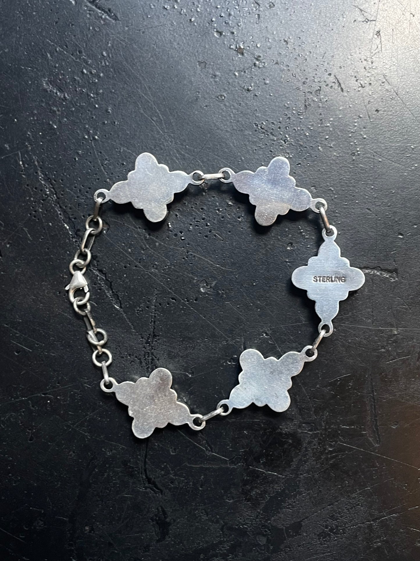 Turquoise Cluster Bracelet | 925 Sterling Silver E549