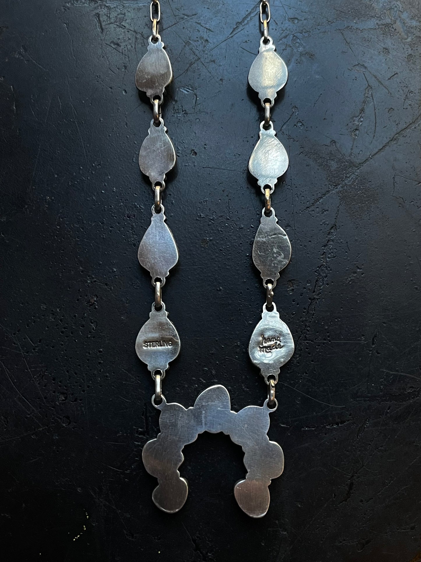 Kingman Turquoise Naja Necklace | 925 Sterling Silver G399