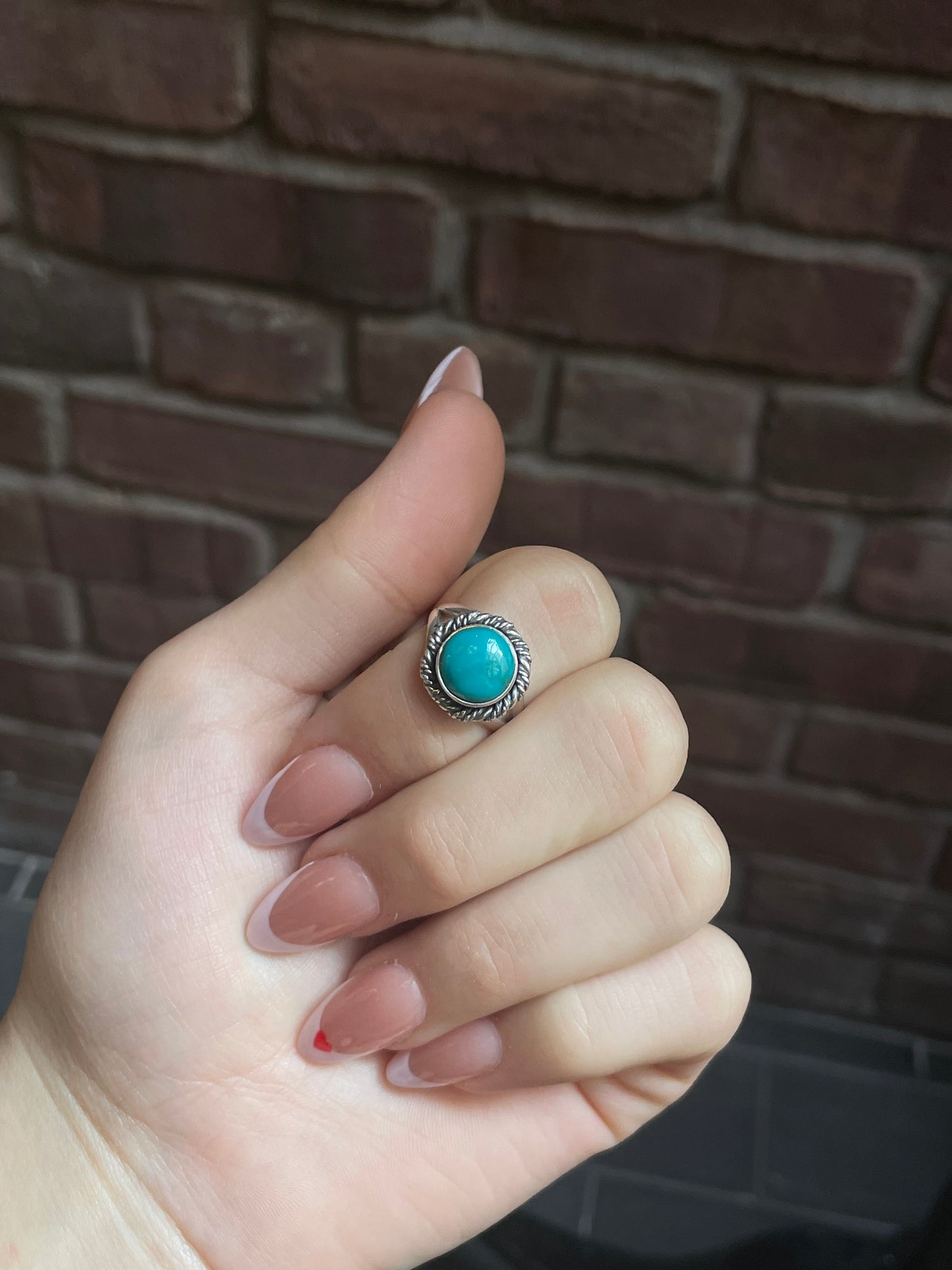Kingman Turquoise Ring Size 7 | 925 Sterling Silver E735