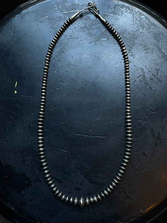 Sterling Silver Beaded Necklace | 925 Sterling Silver E371