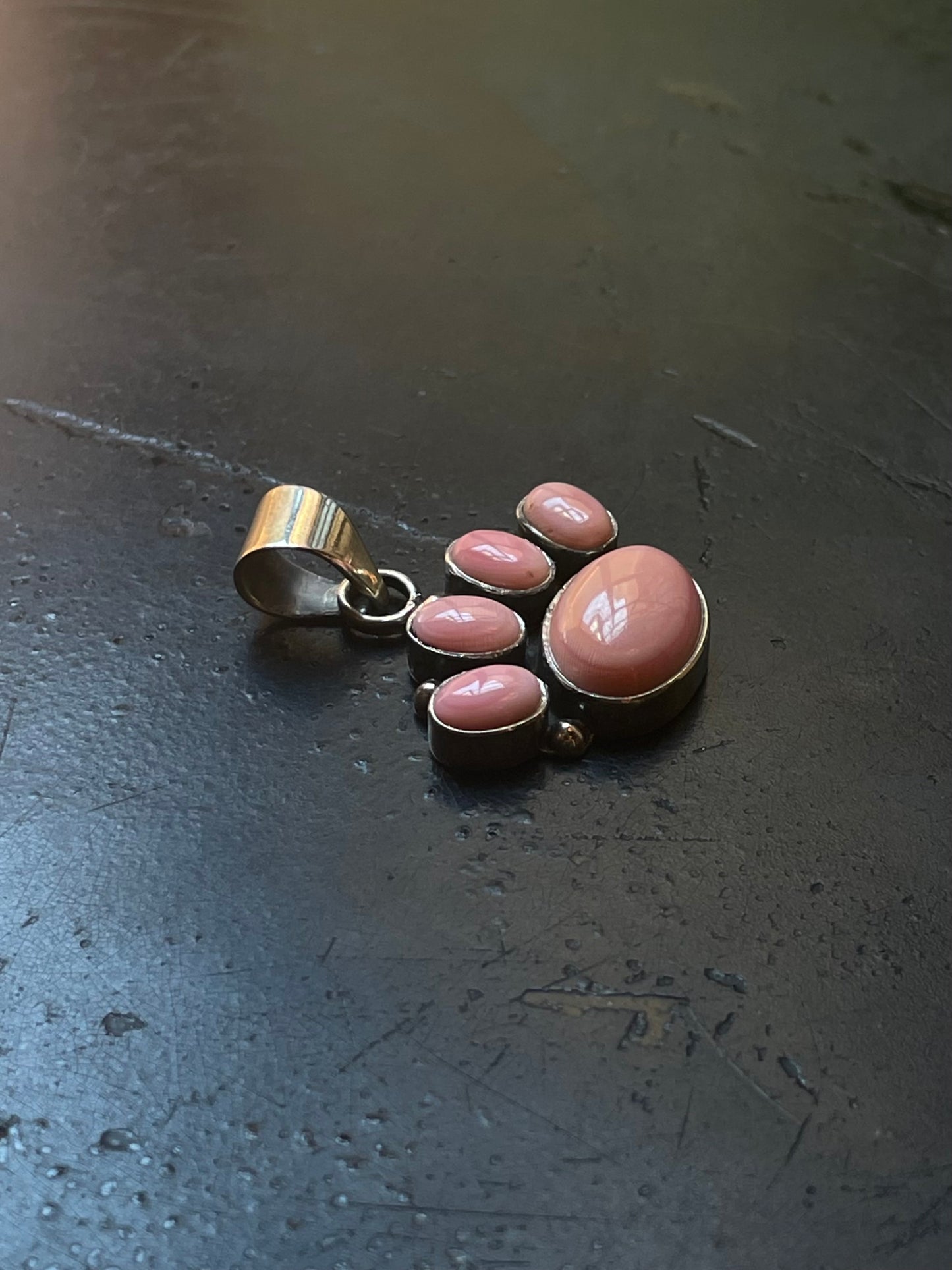 Pink Conch Thunderbird Pendant | Sterling Silver G445
