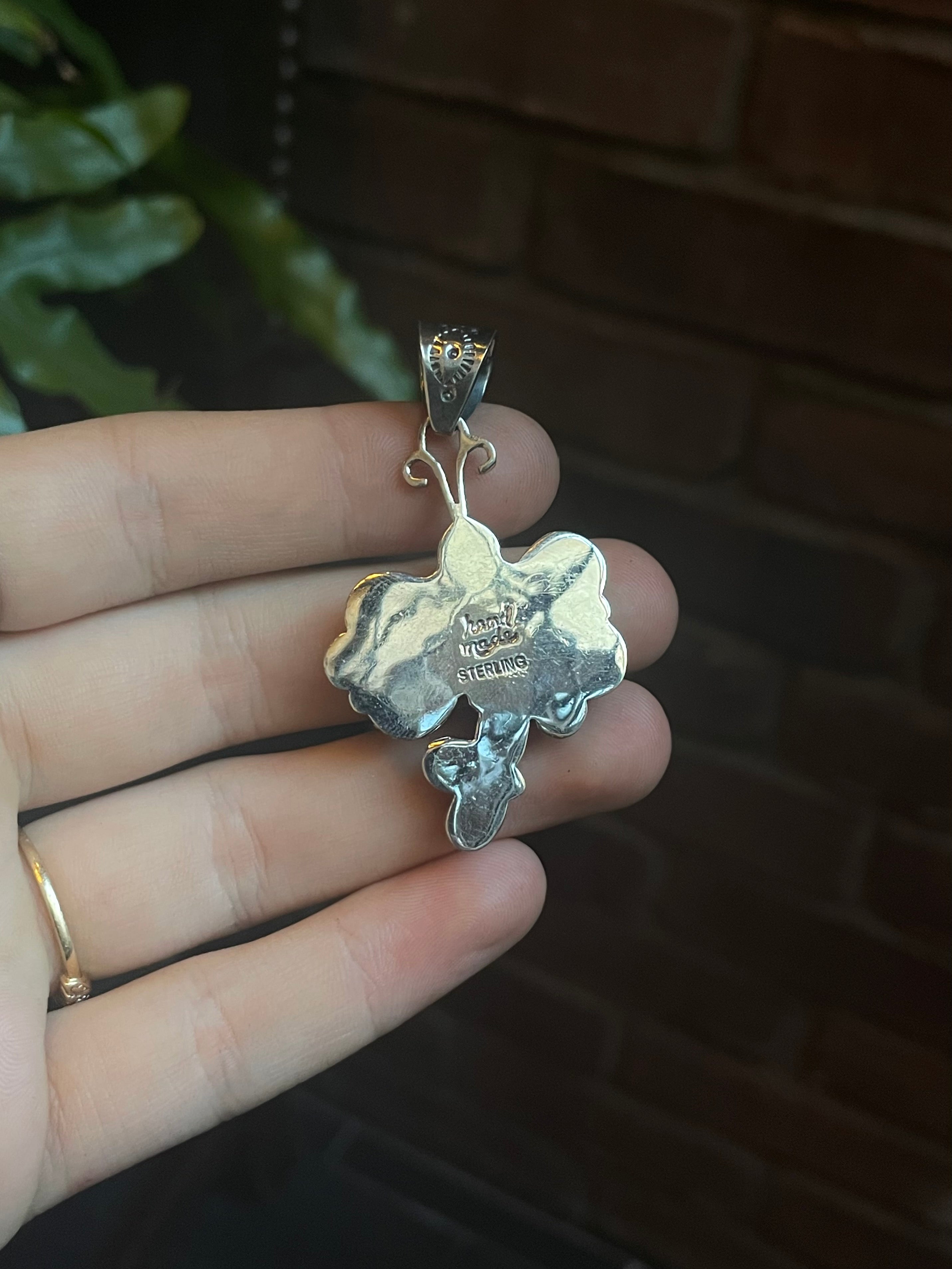 Spiny Oyster Dragonfly Pendant | 925 Sterling Silver C915
