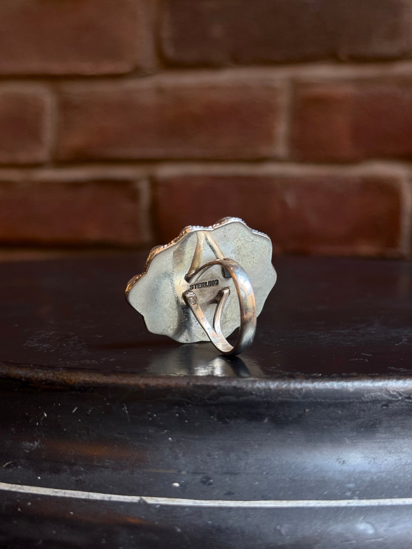 Dahlia Cluster Ring | Sterling Silver | Size 9.5 | A877