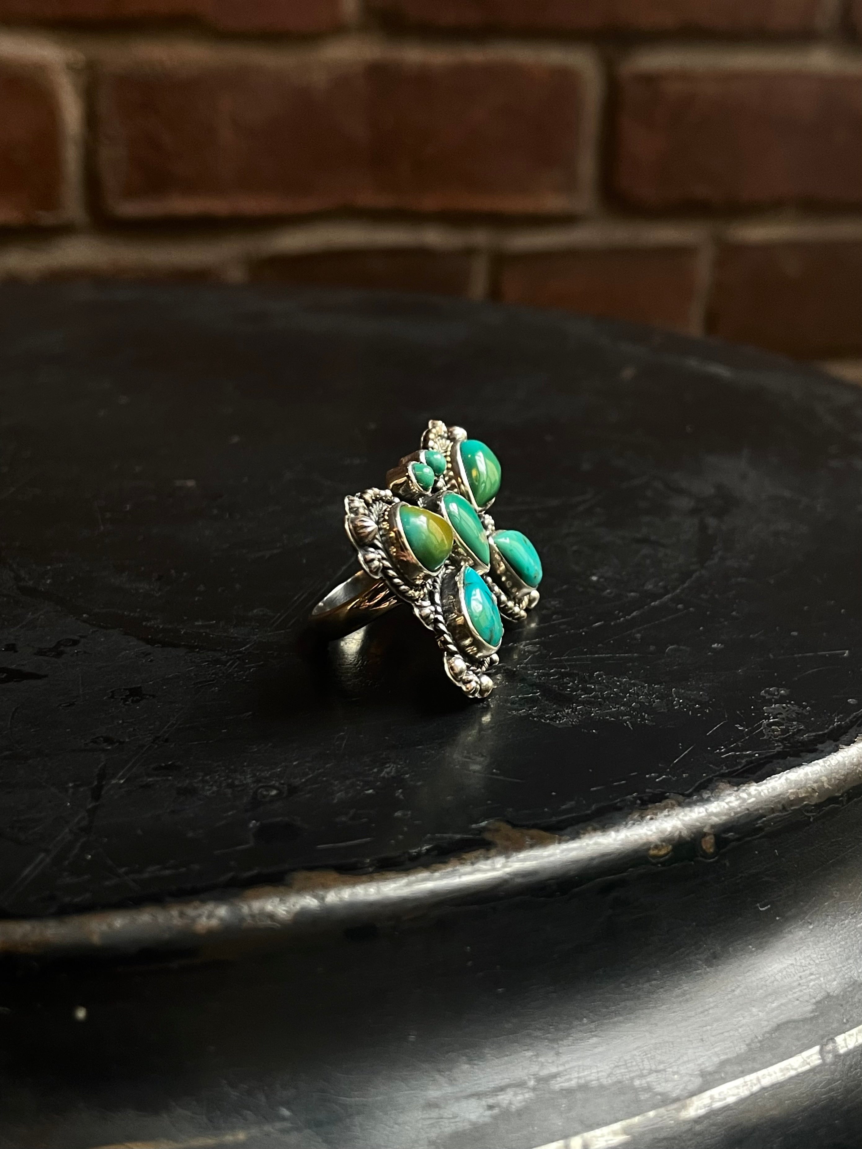 Turquoise Butterfly Ring Size 6 | 925 Sterling Silver C934