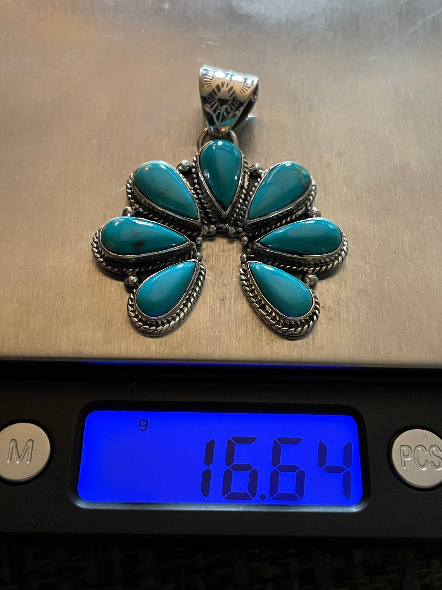 Turquoise Naja Pendant | Sterling Silver 925 B843