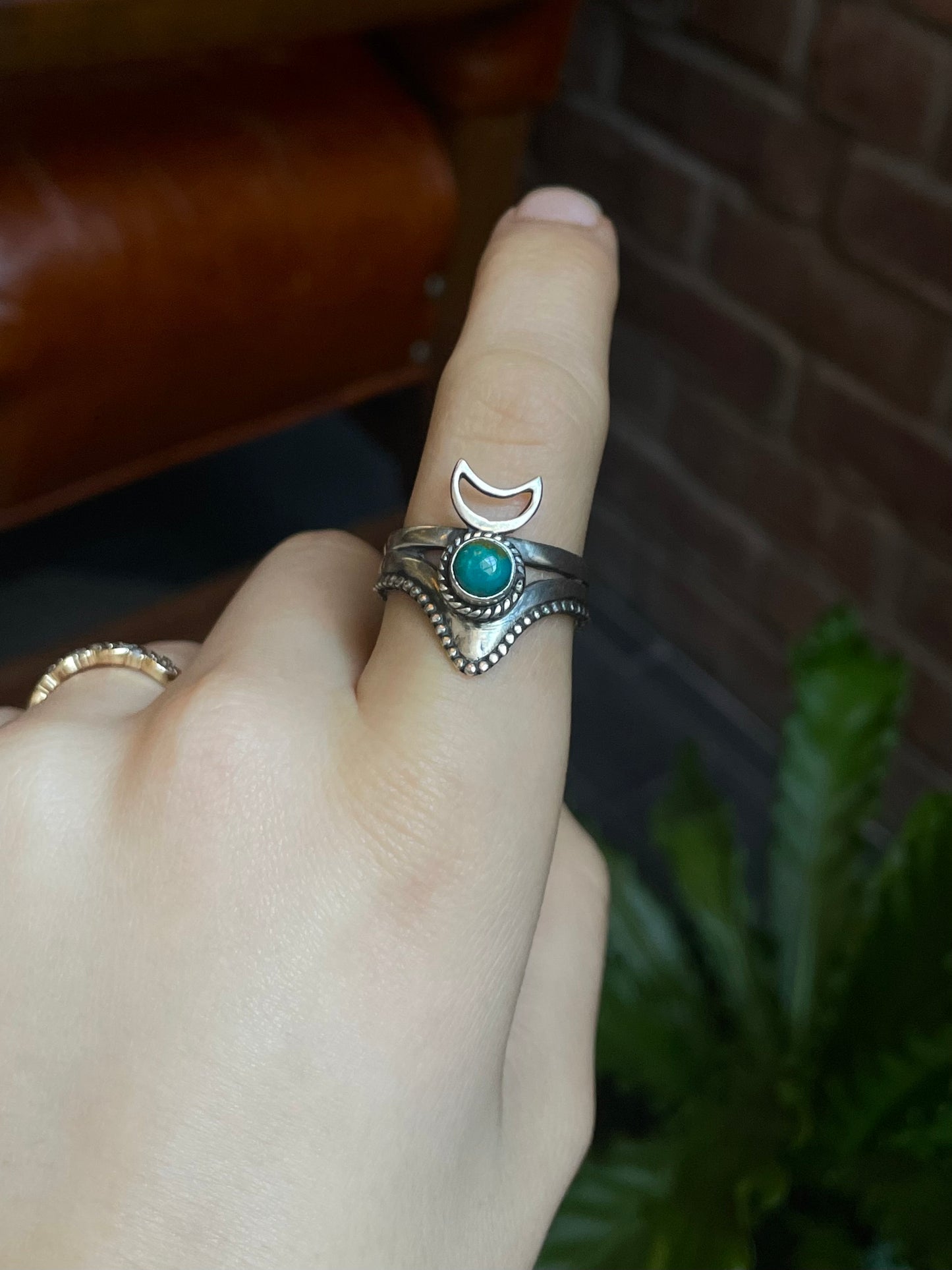 Turquoise Ring | 925 Sterling Silver Size 9.5 E472