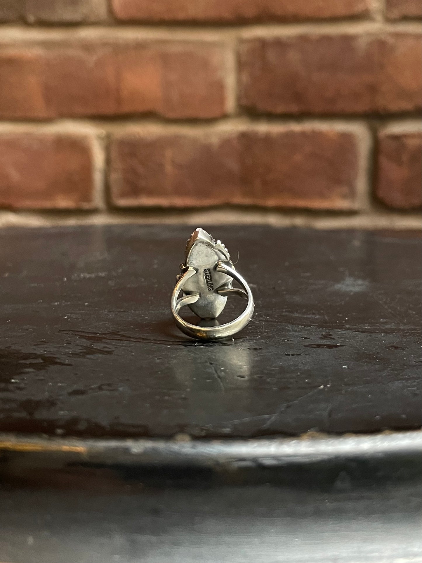 Pink Conch Double Stone Ring Size 6 | 925 Sterling Silver Southwest E170