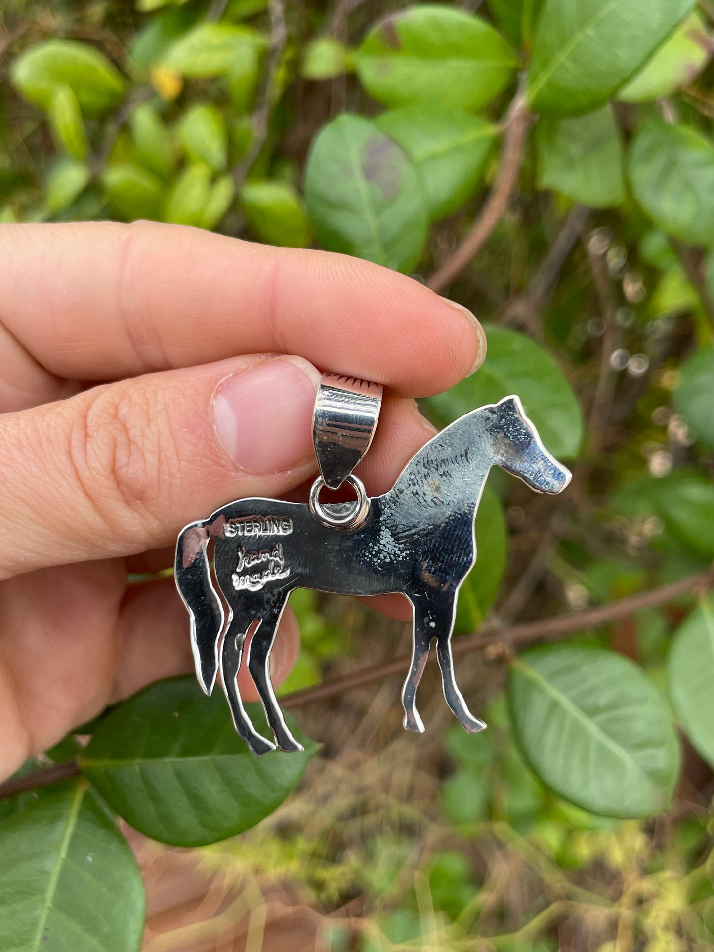 Turquoise Horse Pendant | 925 Sterling Silver B980