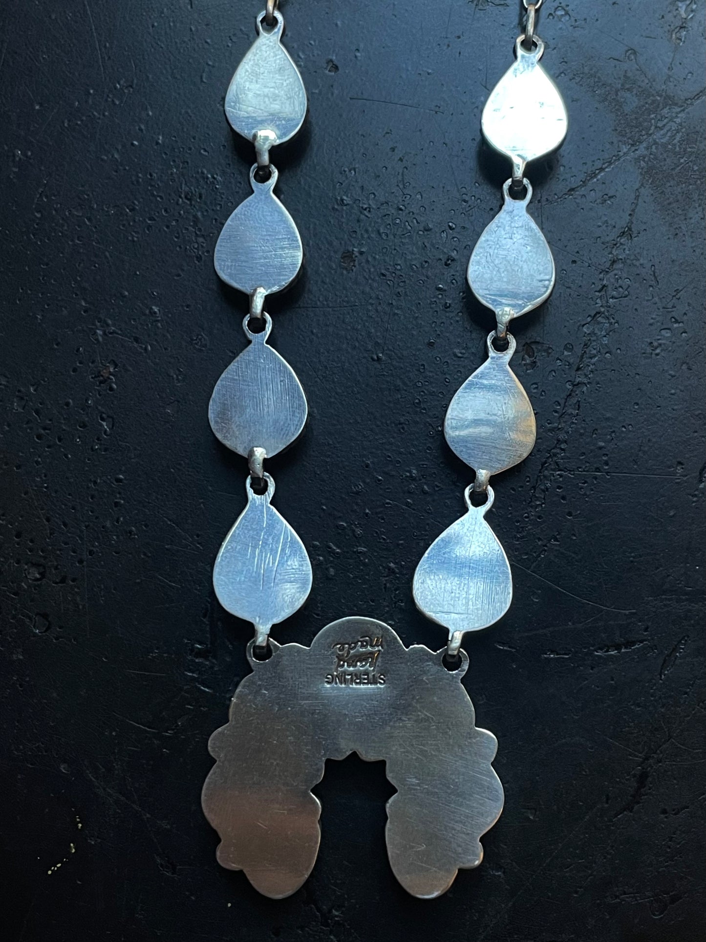 Kingman Turquoise Naja Necklace | 925 Sterling Silver G395