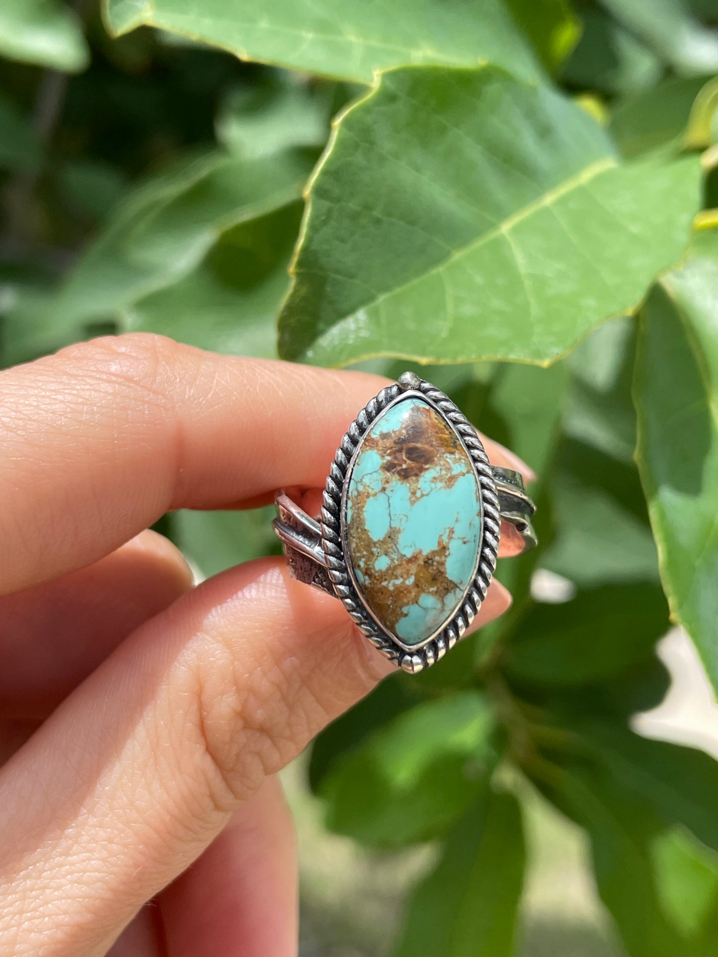 Kingman Turquoise Ring Size 9 | 925 Sterling Silver D167