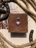 Pink Conch Heart Pendant | 925 Sterling Silver G698