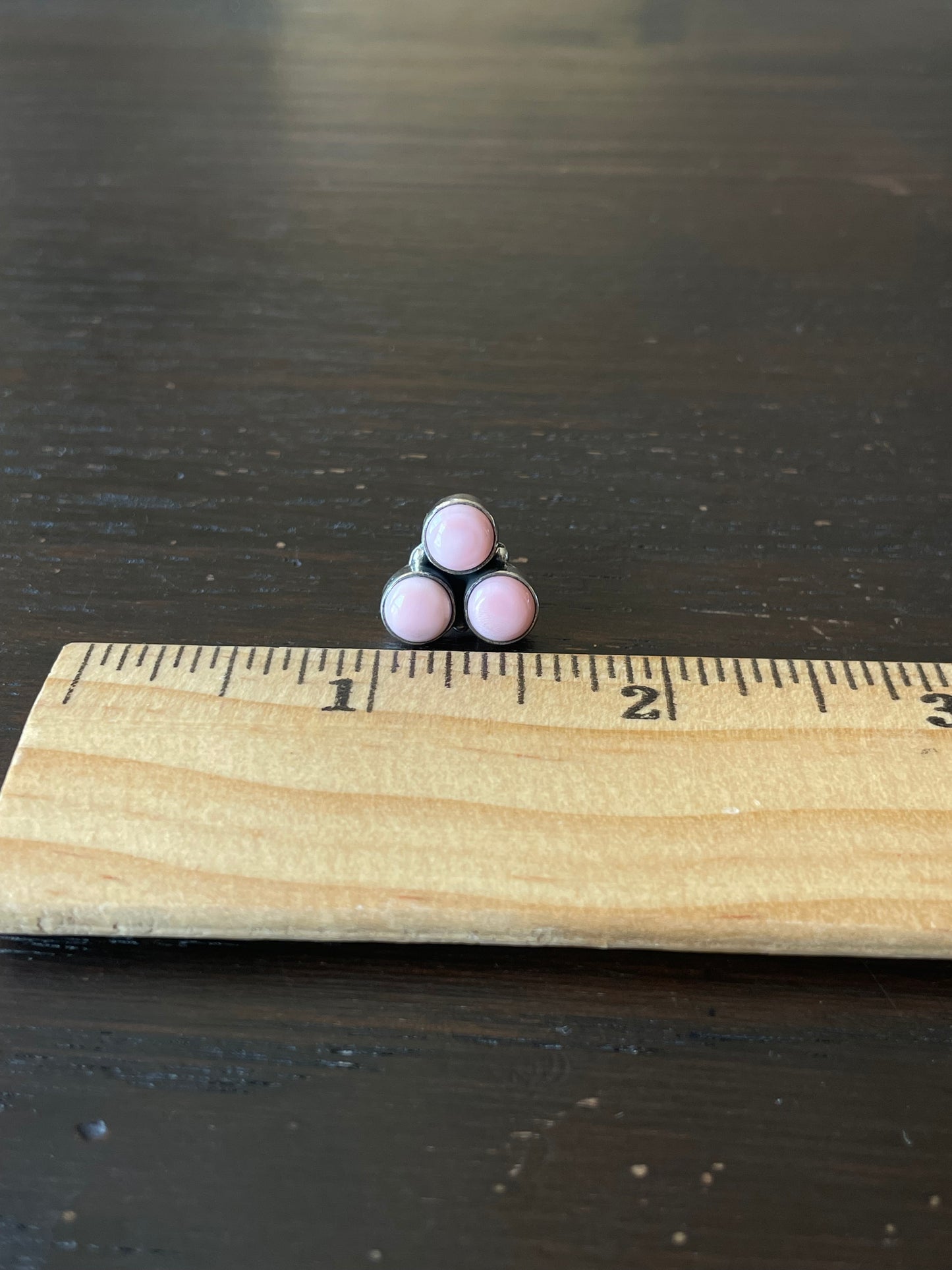 Pink Conch Cluster Stud Earrings | 925 Sterling Silver E780
