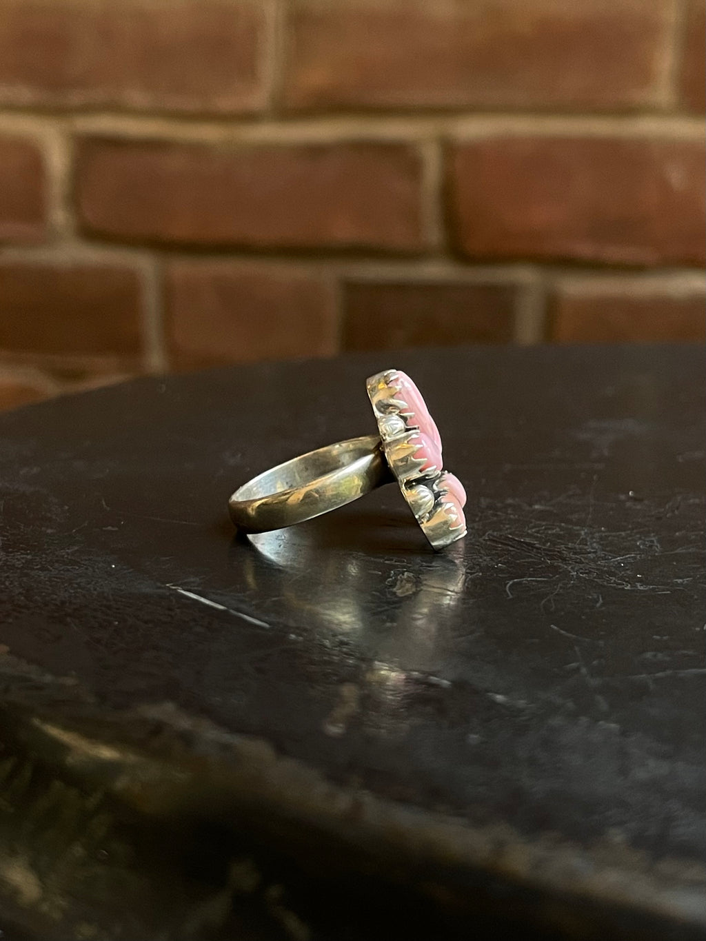 Pink Conch Naja Ring Size 7| Sterling Silver E925