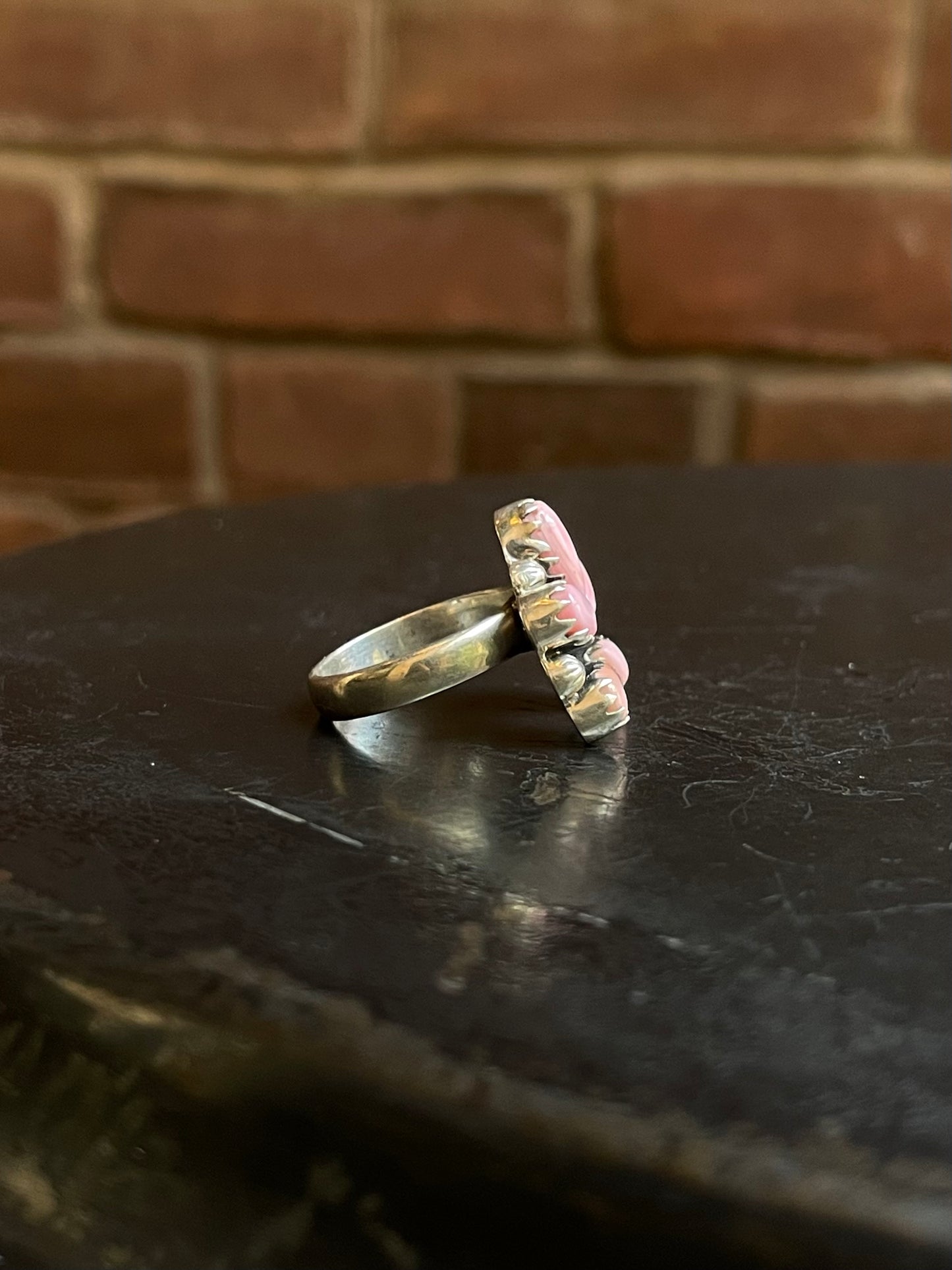 Pink Conch Naja Ring Size 7| Sterling Silver E925