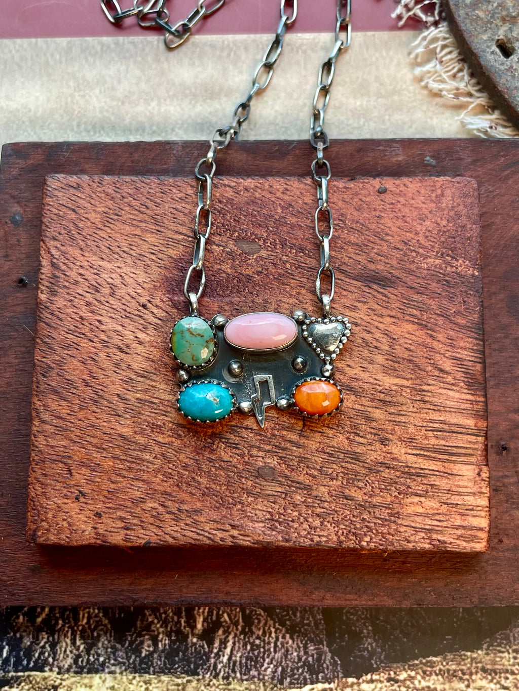 Multi-Stone Butterfly Necklace | 925 Sterling Silver D216