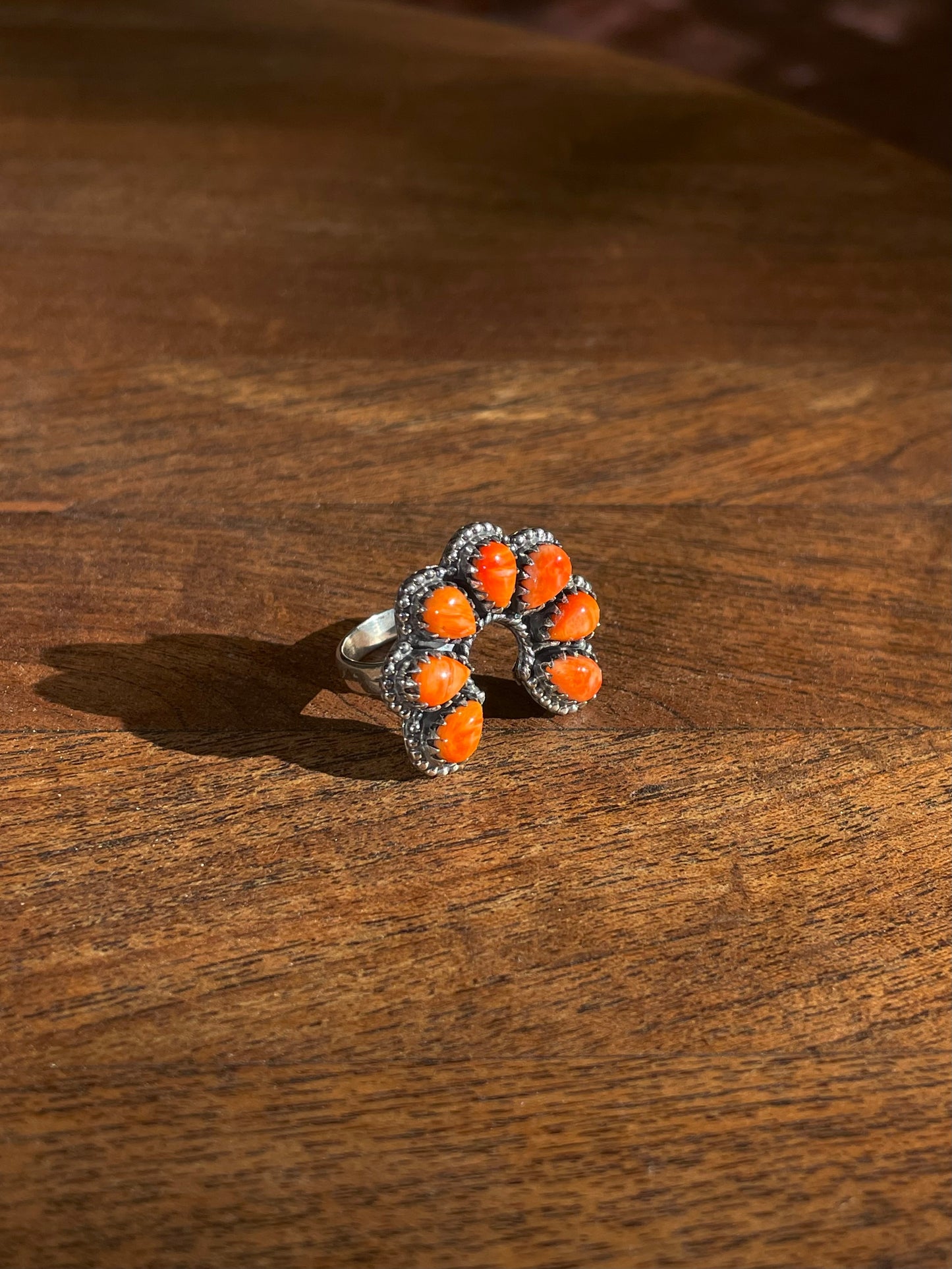 Spiny Oyster Naja Ring | Sterling Silver 925 | Size 9 C803