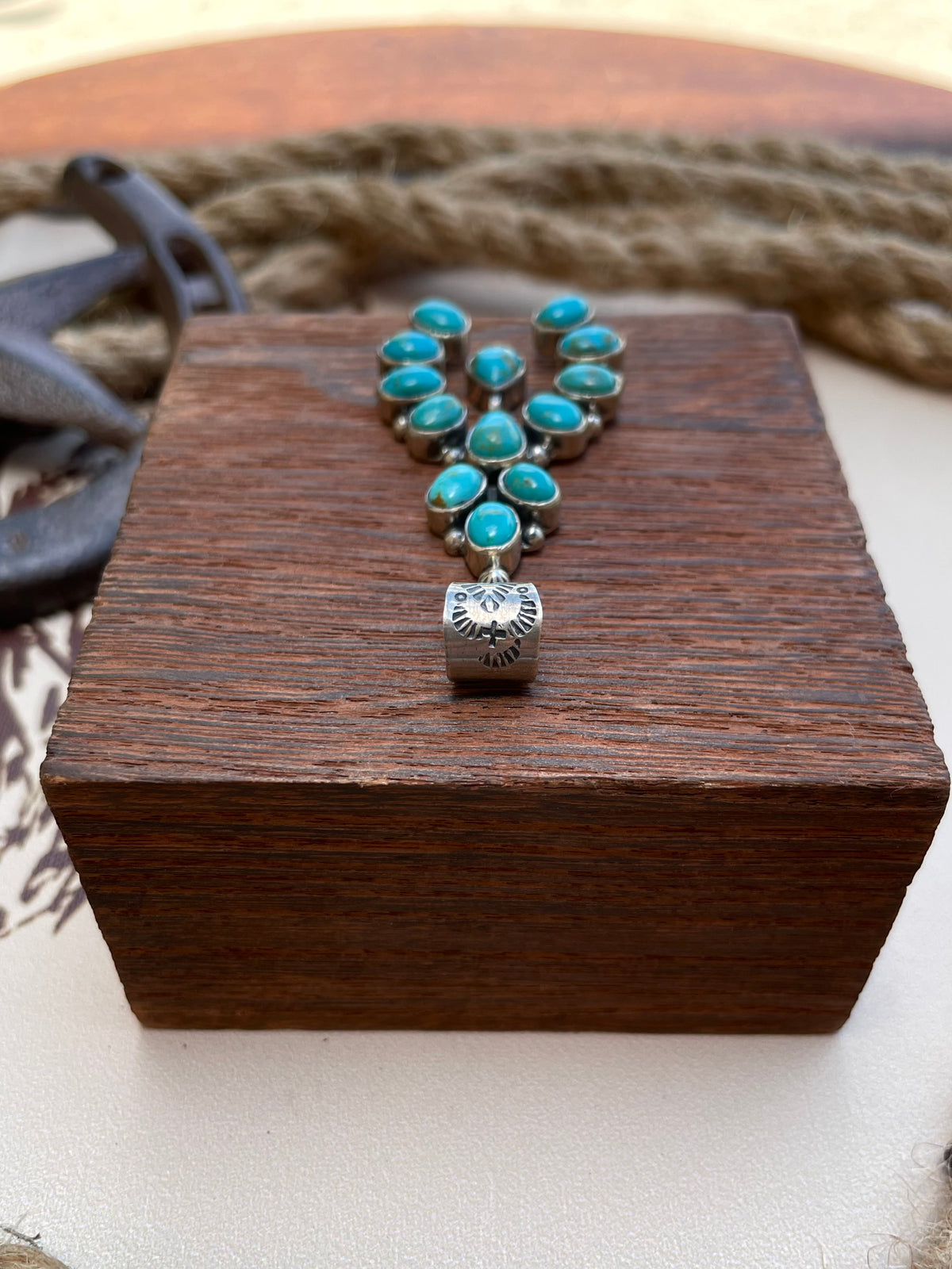 Turquoise Cluster Pendant | 925 Sterling Silver G686