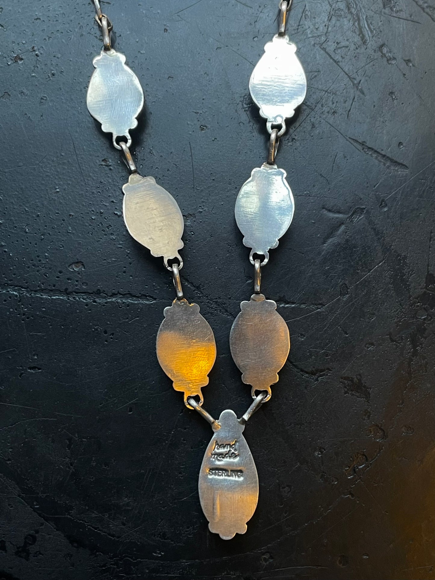 Turquoise Lariat Necklace | 925 Sterling Silver E636