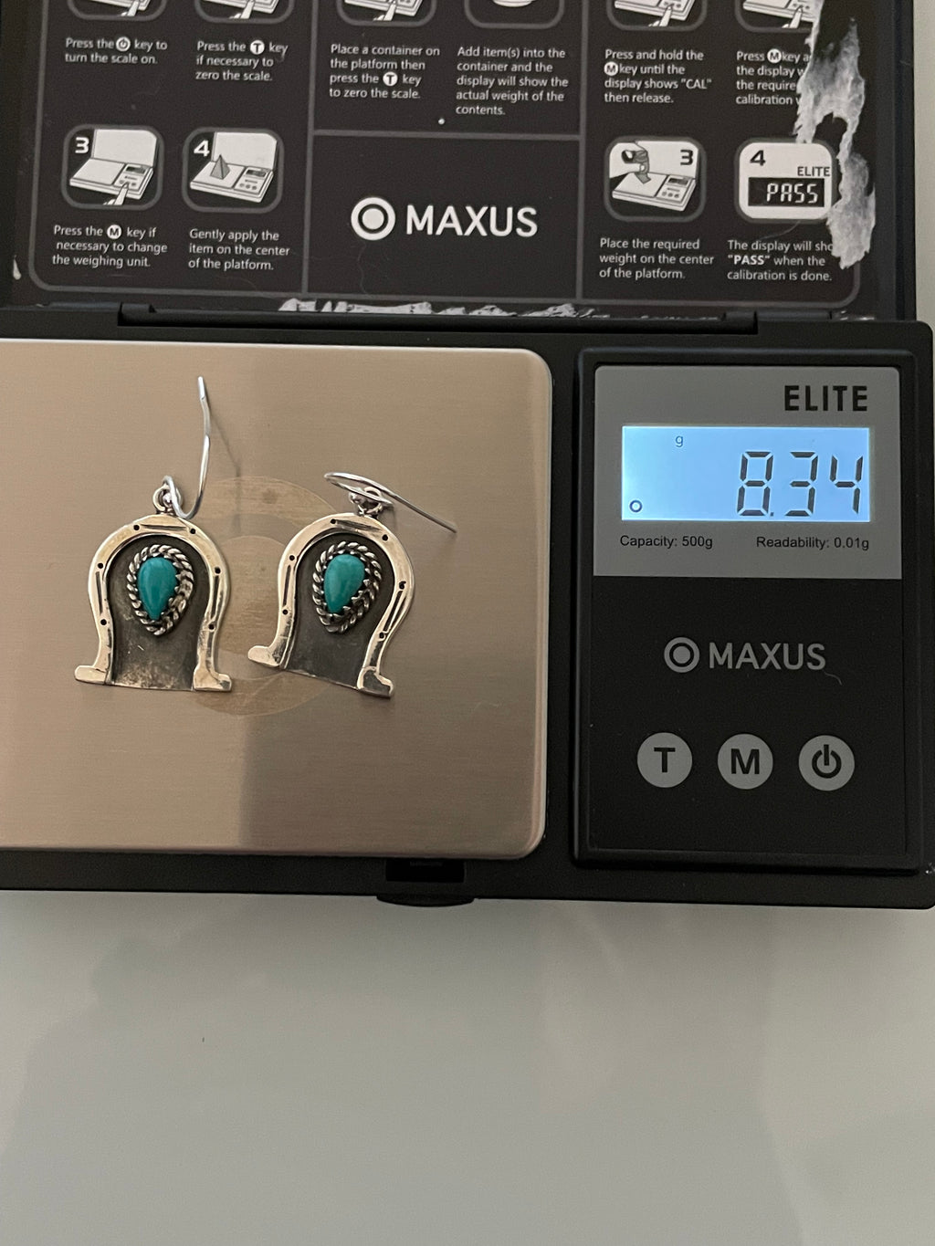 Kingman Turquoise Earrings | 925 Sterling Silver E372