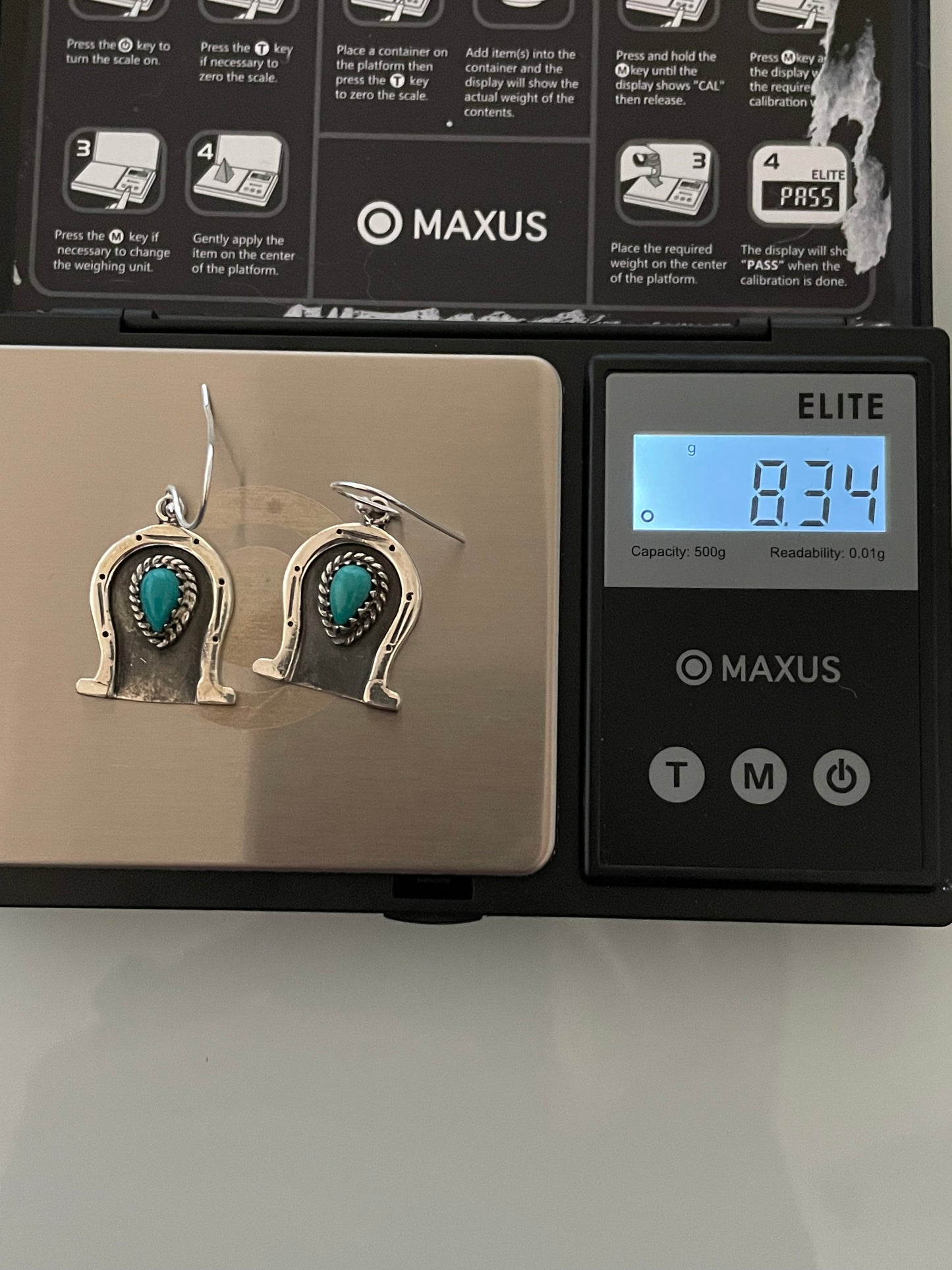 Kingman Turquoise Earrings | 925 Sterling Silver E372
