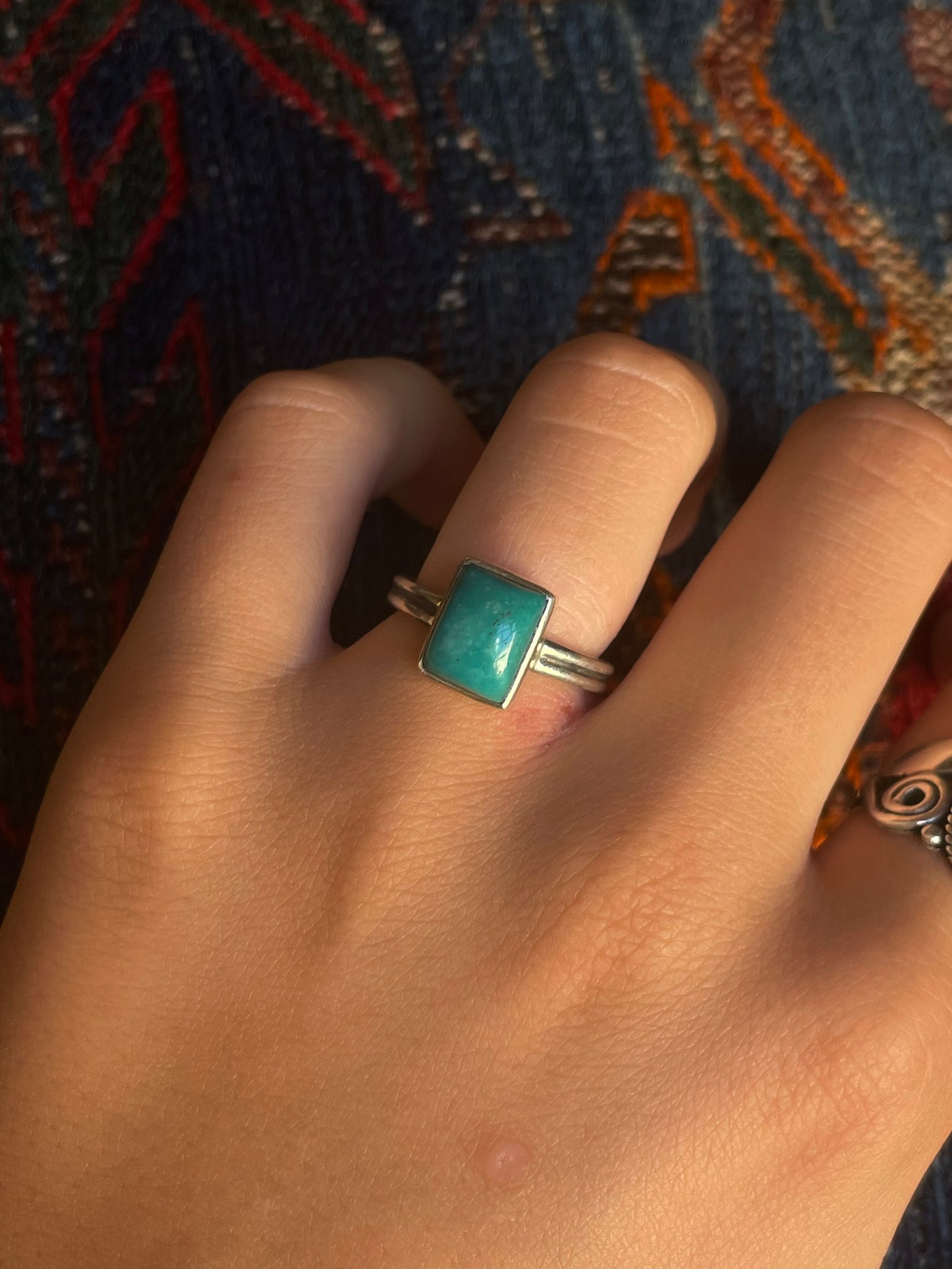 Kingman Turquoise Ring | Sterling Silver | Size 7 G346