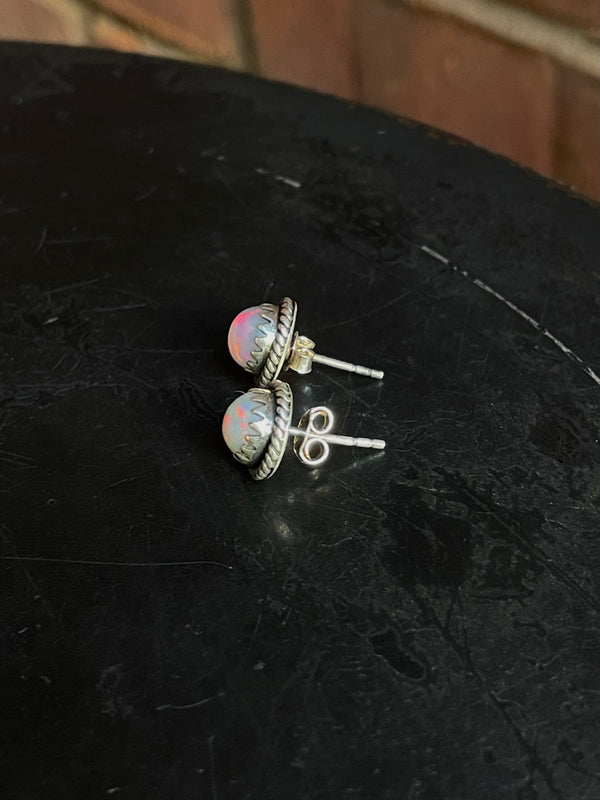 Opal Stud Earrings | 925 Sterling Silver G675